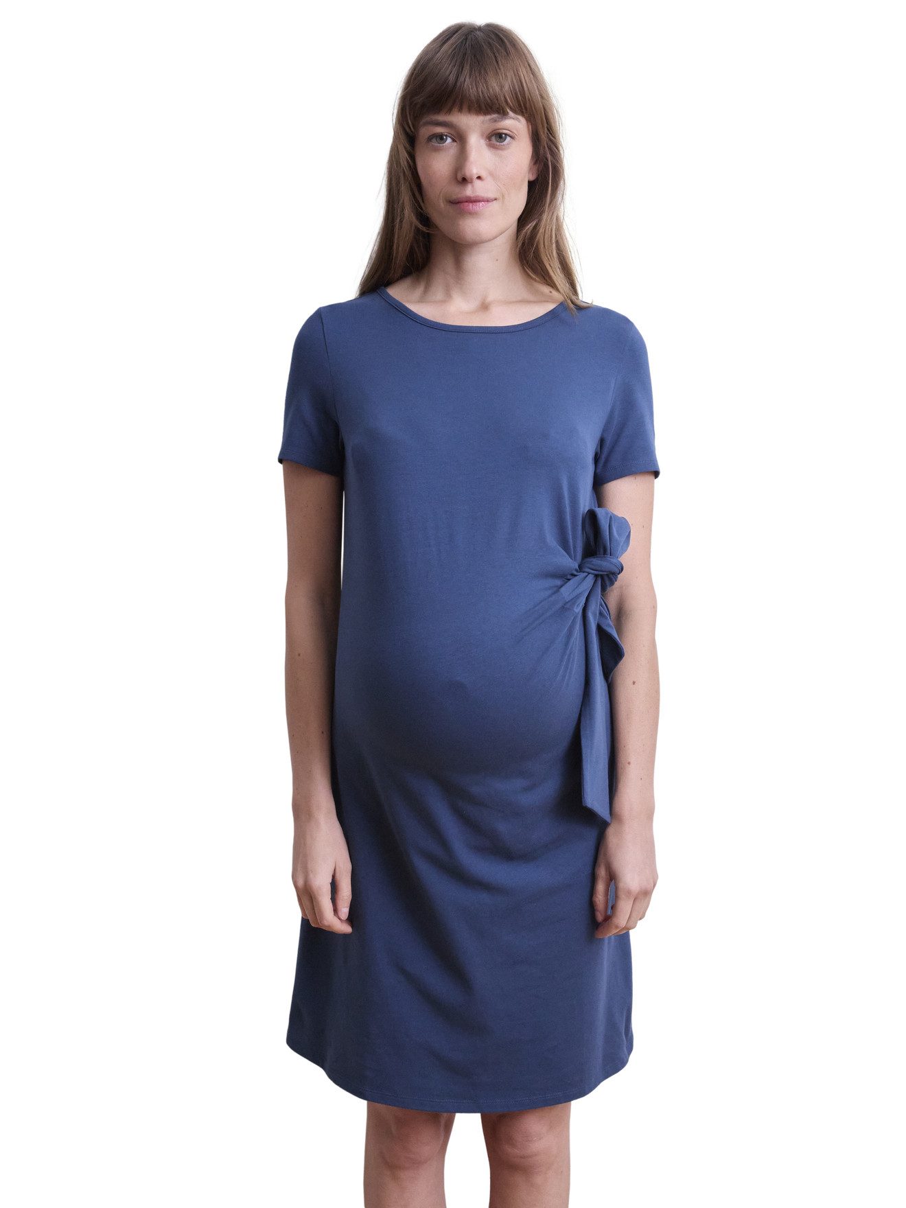 vertbaudet Minikleid Kurzes Umstandskleid mit Drapierung