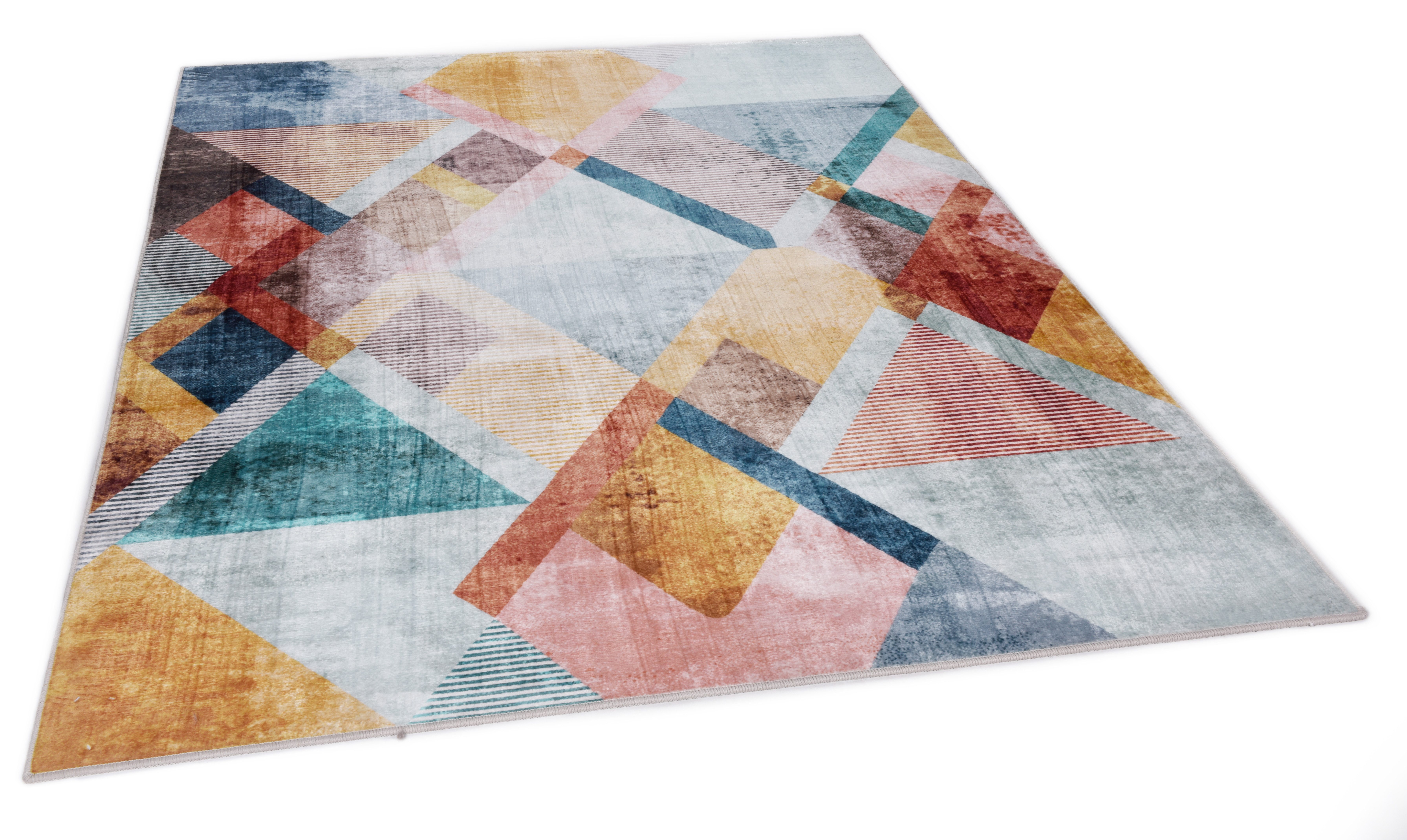 Gino Falcone Teppich Rachele GF-088, rechteckig, Höhe: 6 mm, Kurzflor, modernes Design, ideal im Wohnzimmer & Schlafzimmer
