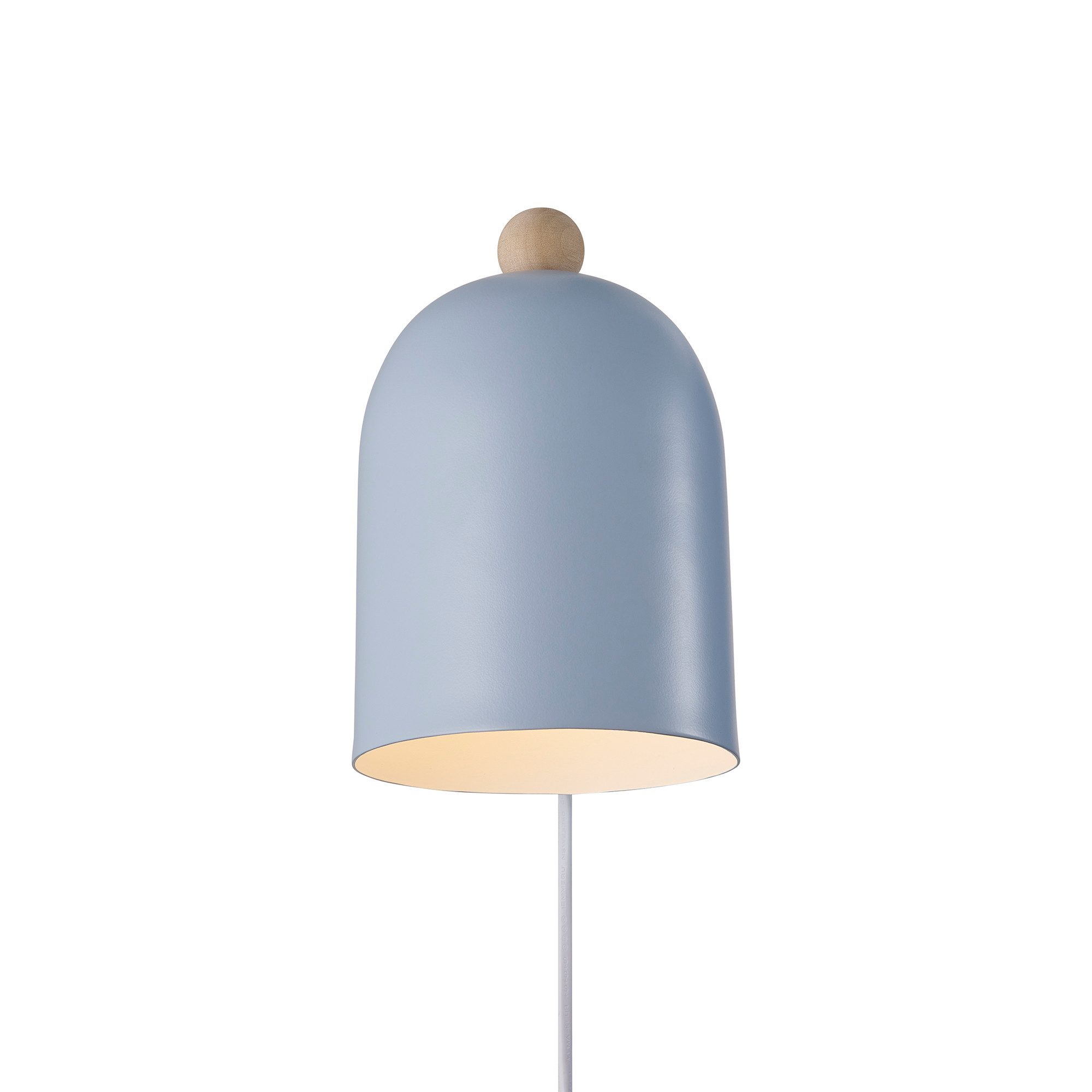 Wandleuchte Gaston mit Kabel und Stecker, Metall, blau günstig online kaufen