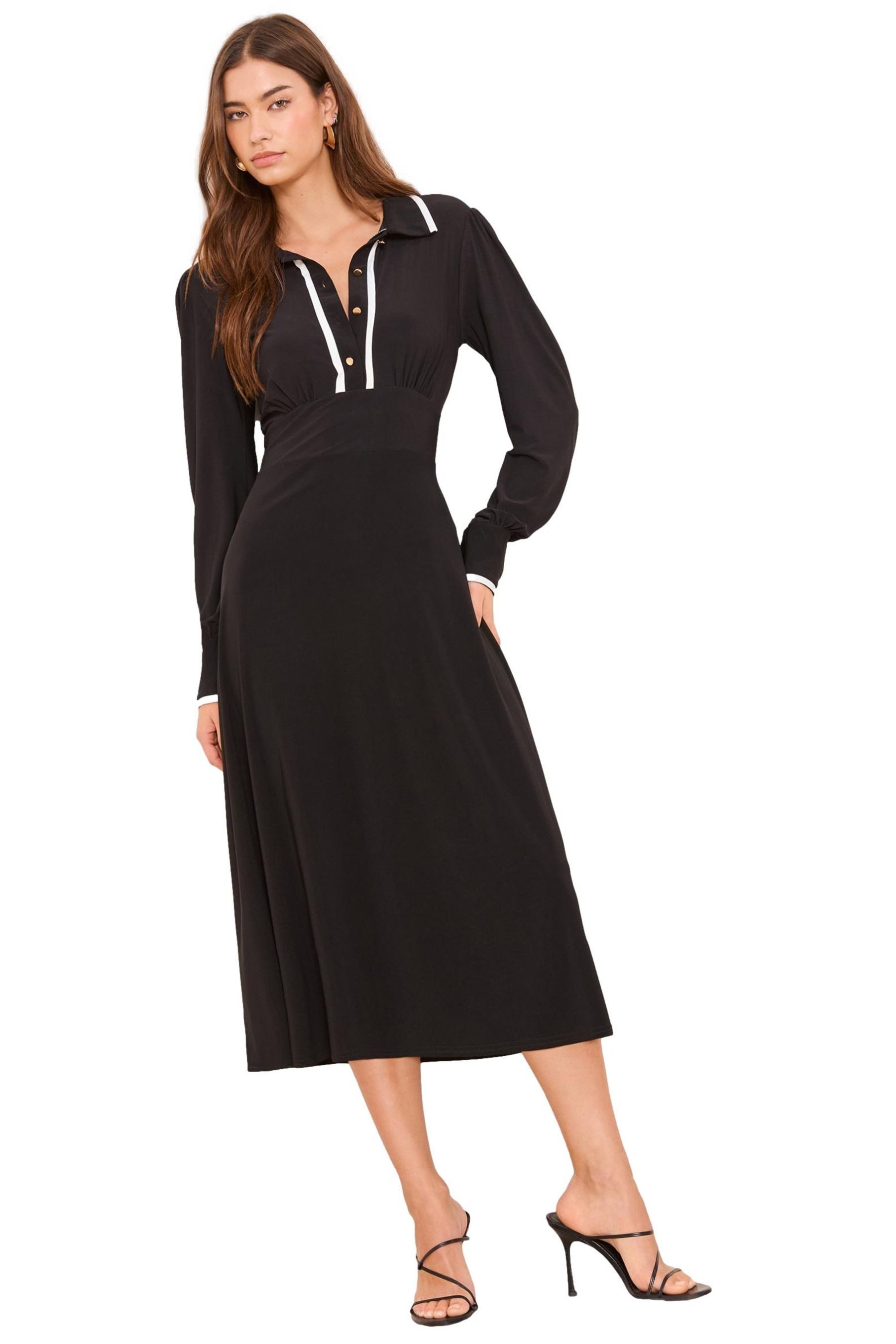 Midikleid Lipsy Langärmeliges Midi-Hemdkleid, Regular