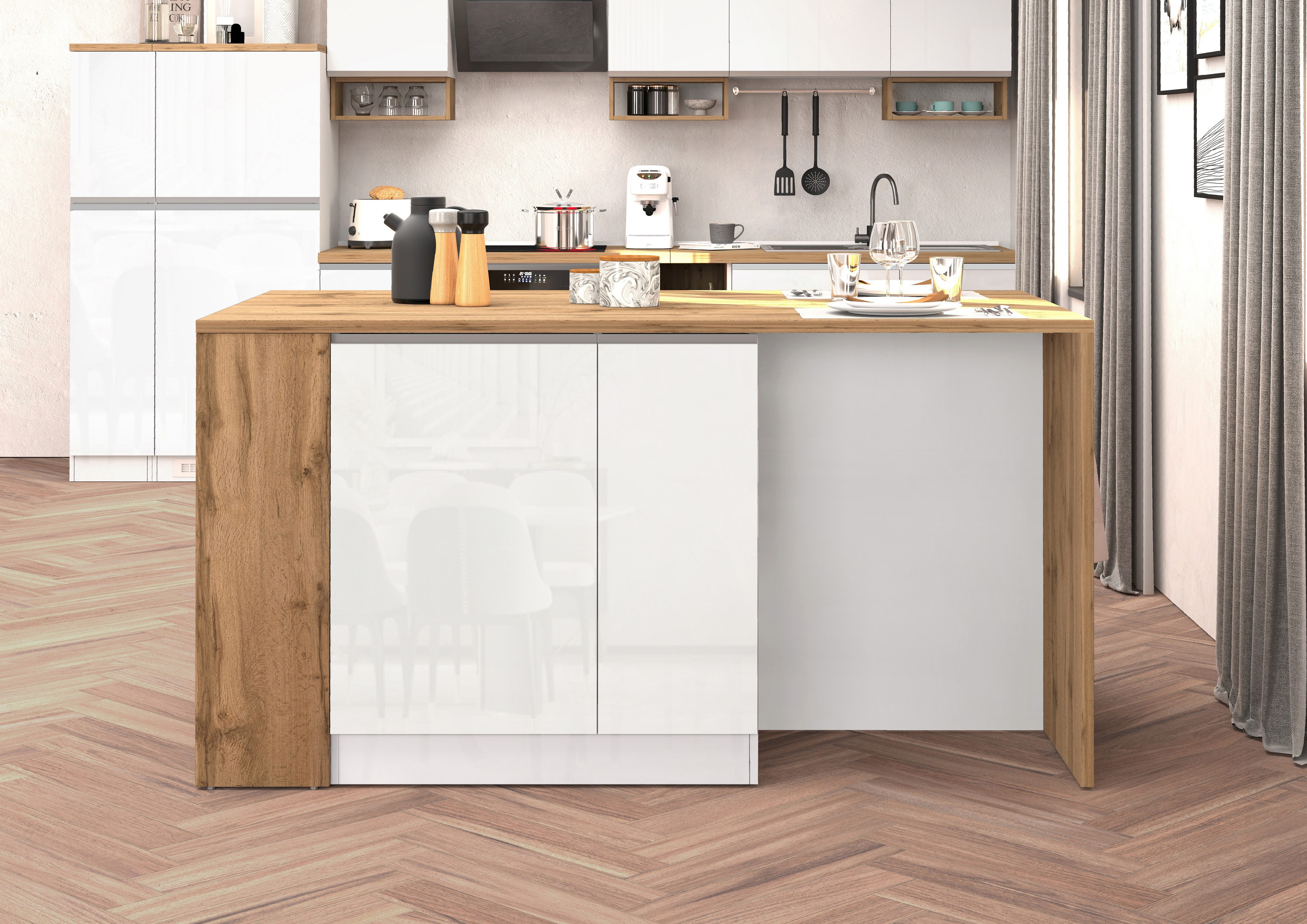 KOCHSTATION Kücheninsel KS-Sole, Kochinsel, Küchenarbeitsblock, Arbeitsinse günstig online kaufen