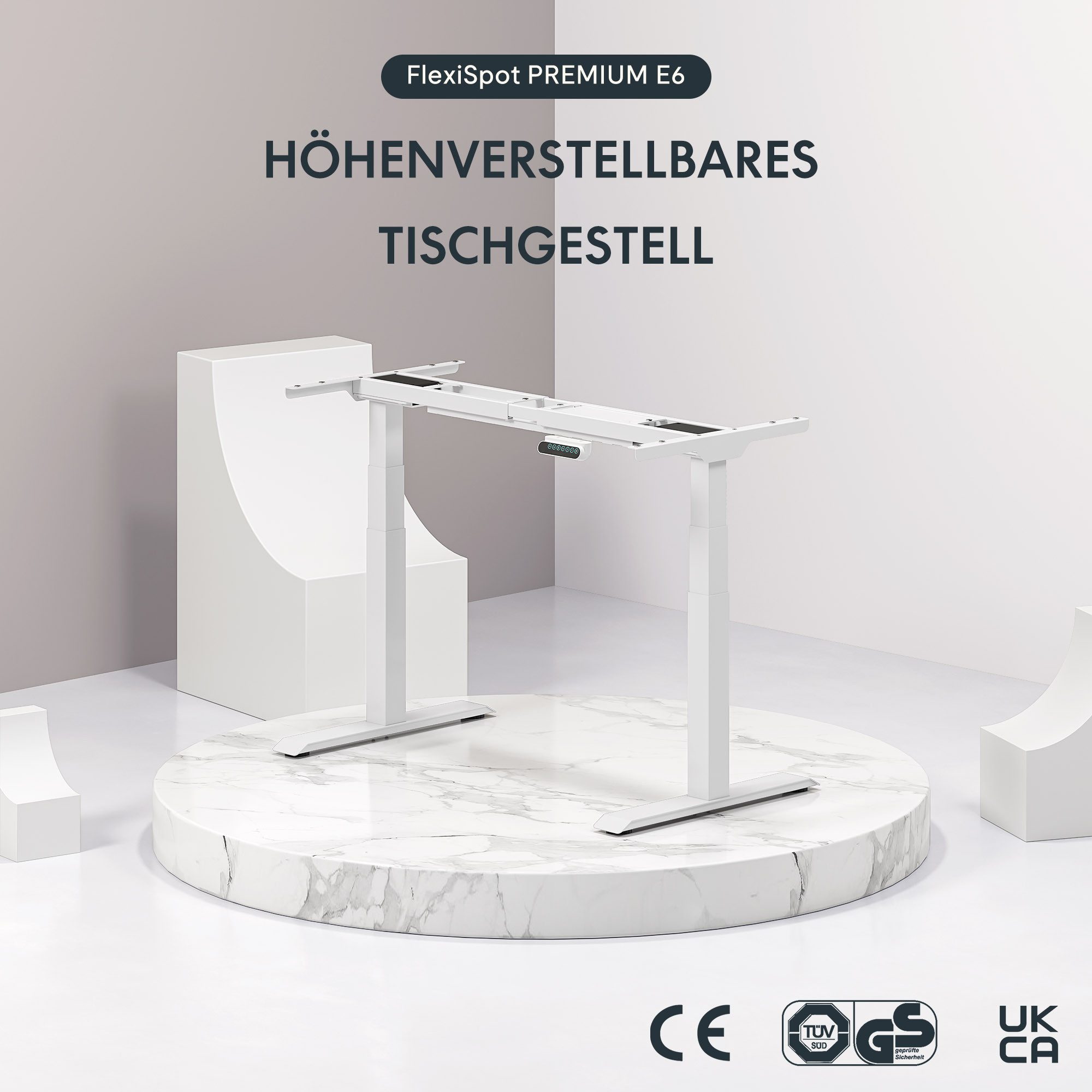 FLEXISPOT Schreibtisch Elektrisch höhenverstellbares Tischgestell E6 (2 Mot günstig online kaufen
