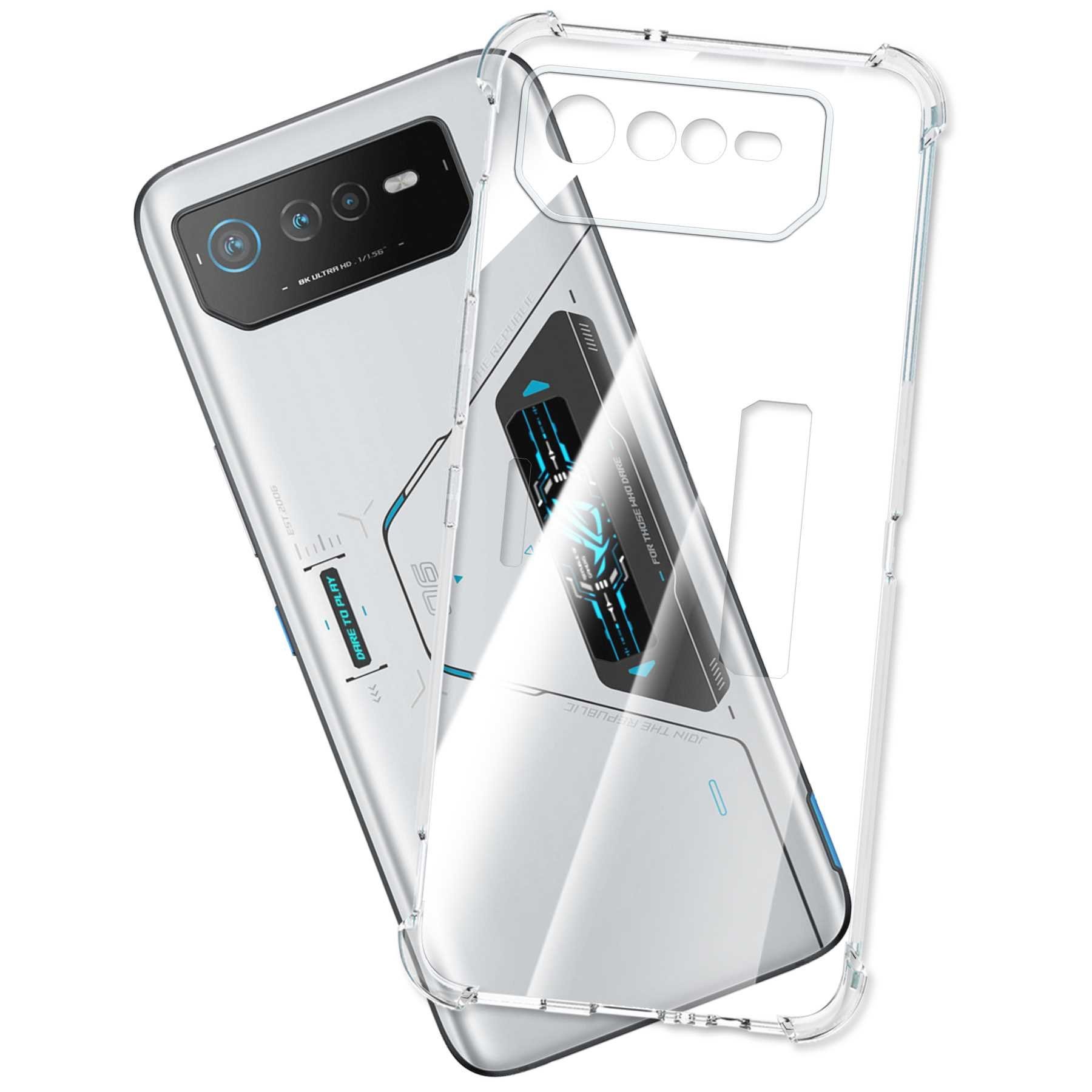 mtb more energy Smartphone-Hülle Clear Armor Case für Asus ROG Phone 6 Pro / 6D Ultimate, Transparente TPU Schutzhülle Case Backcover mit Anti-Shock Verstärkung
