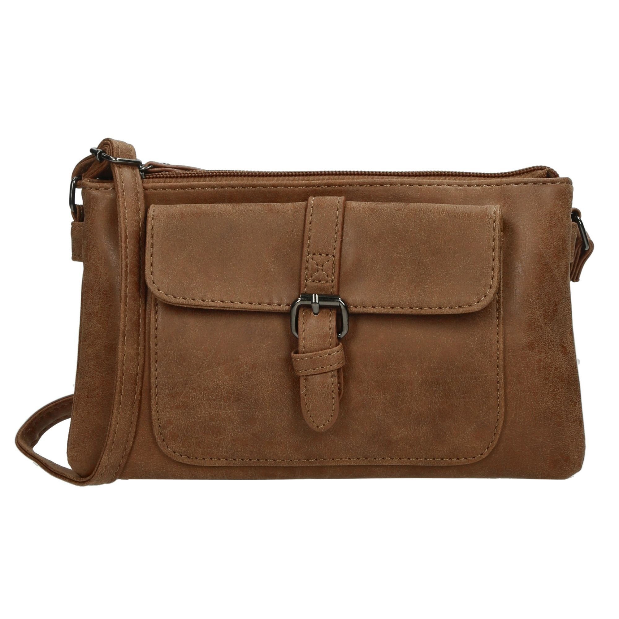 Christian Wippermann Umhängetasche Damen Tasche Schultertasche Umhängetasche Crossover Bag (1 tlg), Leder Optik Handtasche