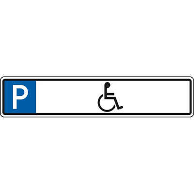 König Werbeanlagen Hinweisschild Reservierung Behinderte, ohne Befestigungsset, 520x110mm