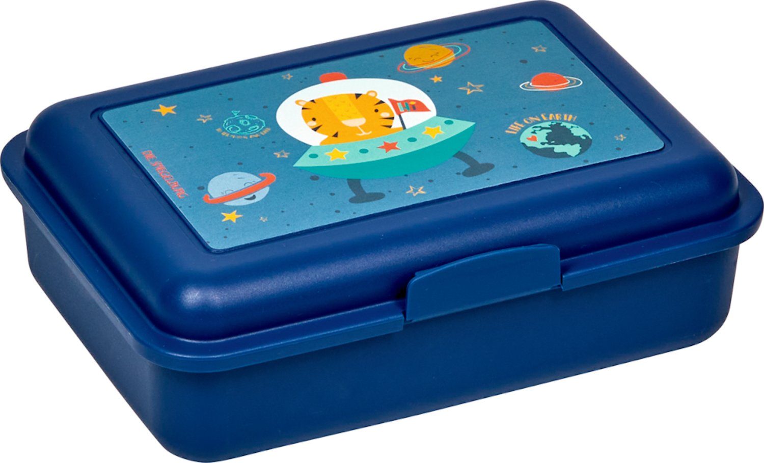 COPPENRATH DIE SPIEGELBURG Lunchbox Kleine Butterbrotdose Planeten - Kleine Freunde - Brotdose, Kunststoff, (Set, 2-tlg., 1), Brotzeitdose | Lunchboxen