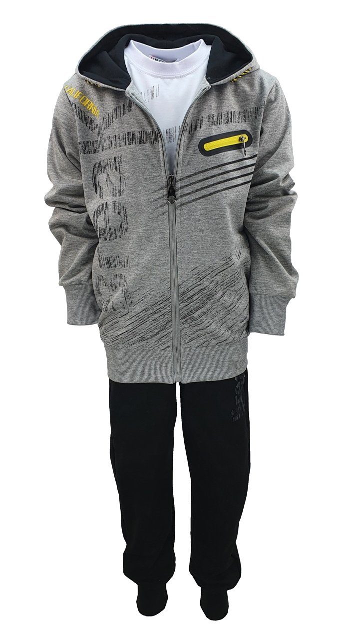 Sweatanzug Jogginganzug, Freizeitanzug, 3tlg. Sweat Anzug, JF7404