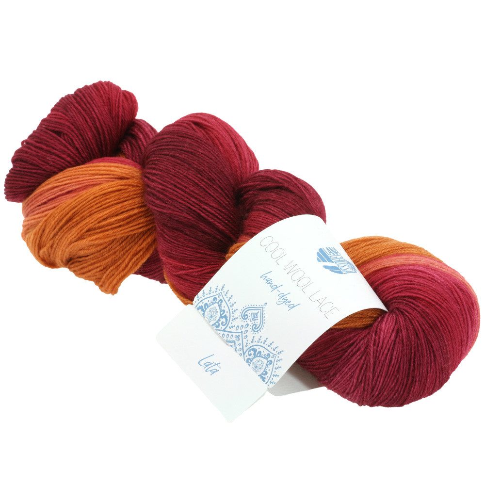 LANA GROSSA Cool Wool Lace Hand-Dyed Häkelwolle, 800 m