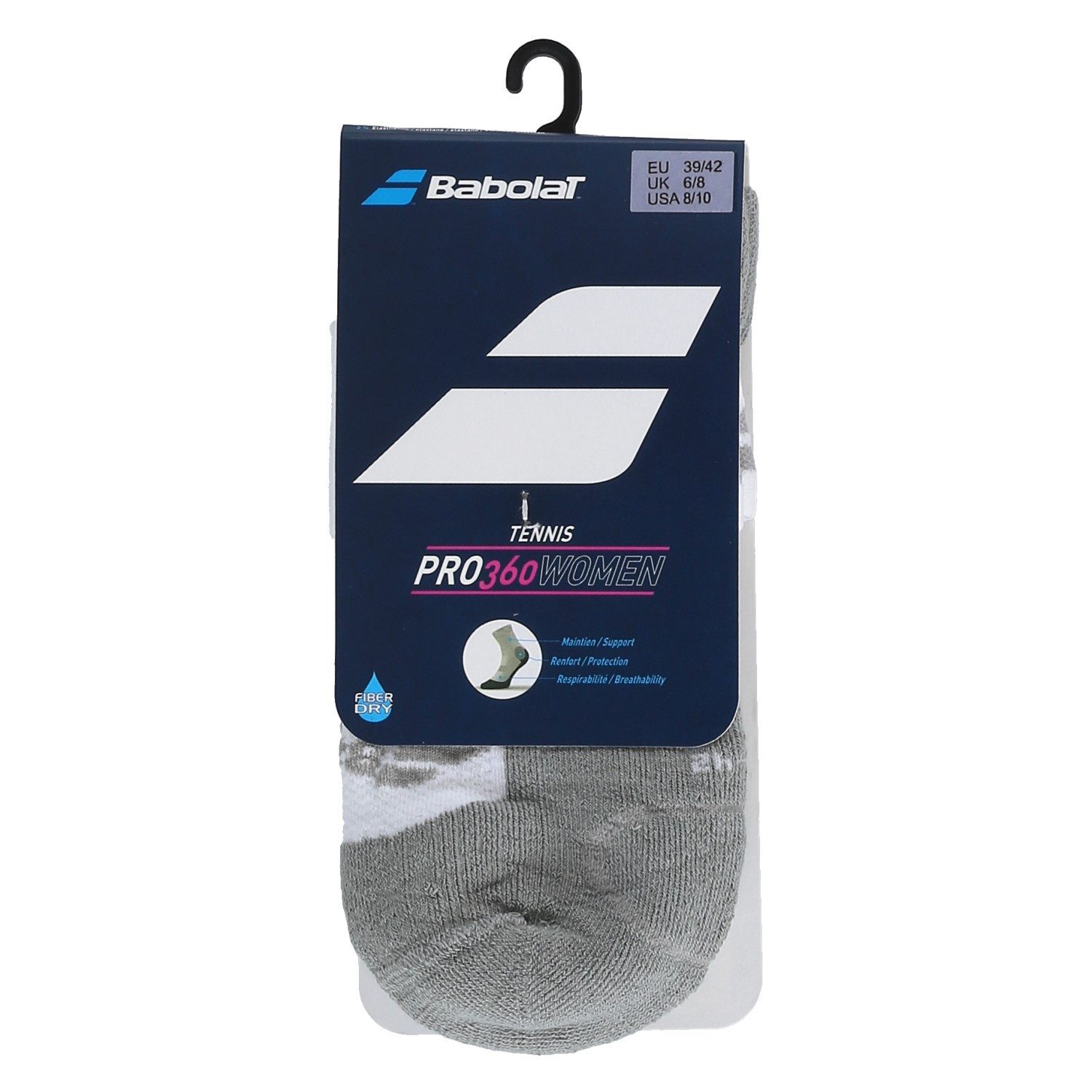 Babolat Tennissocken Pro 360 weiss/grau Damen 1er