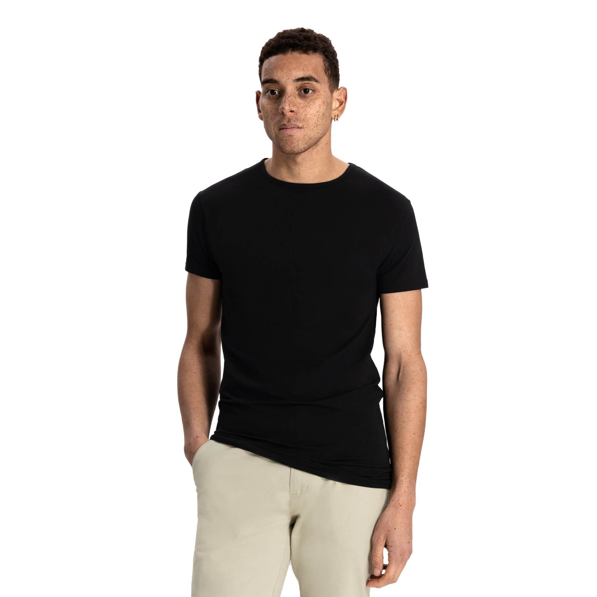 Dstrezzed T-Shirt Herren T-Shirt 2er Pack Baumwolle (Packung, 2er Pack)