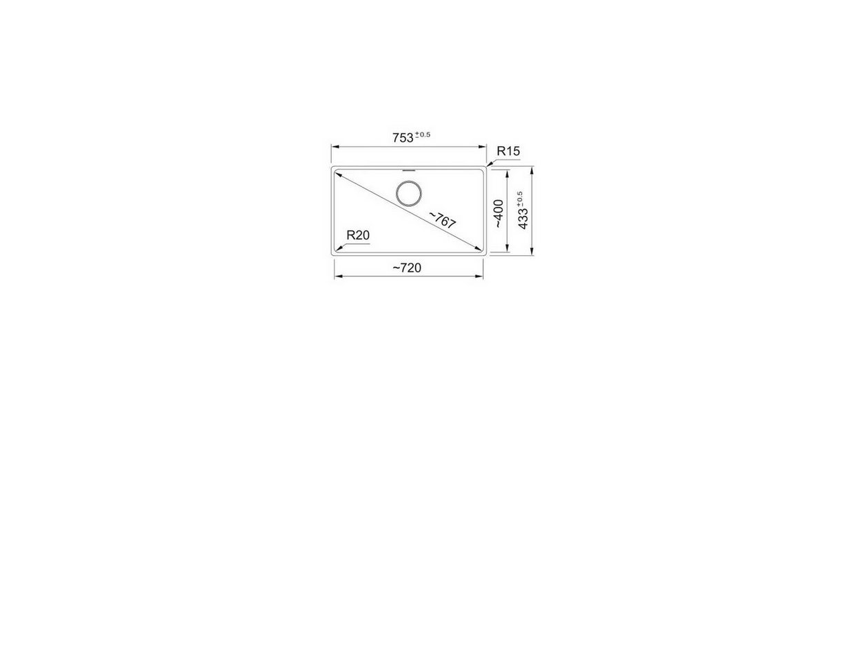 Thumbnail - FRANKE Einbauspüle Maris Unterbau MRG 110-72 Steingrau Druckknopf Edelstahl ab 80cm