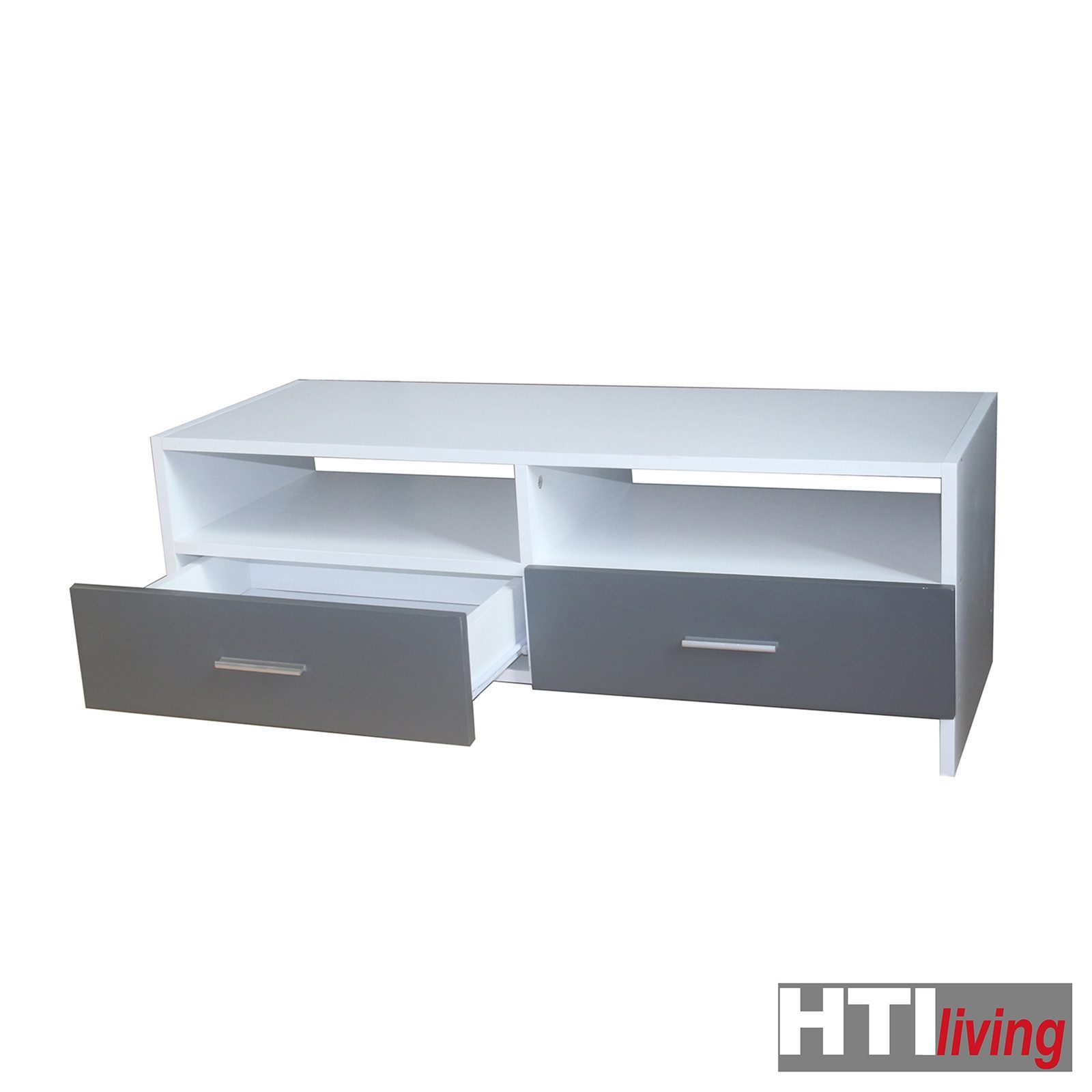 HTI-Living TV-Board TV-Board Thekla Weiß/Grau (Stück, 1 St., 1 Lowboard), Lowboard TV-Bank