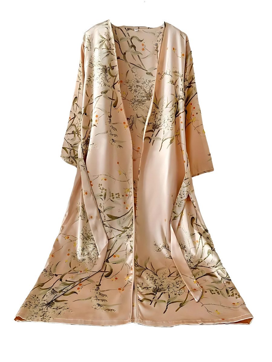 Elegant Love Morgenmantel Negligee mit Blumenmuster, günstig online kaufen