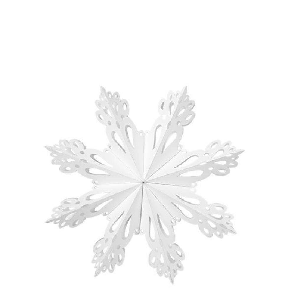 Broste Copenhagen Weihnachtsbaumkugel Weihnachtsschmuck Snowflake White (XL)