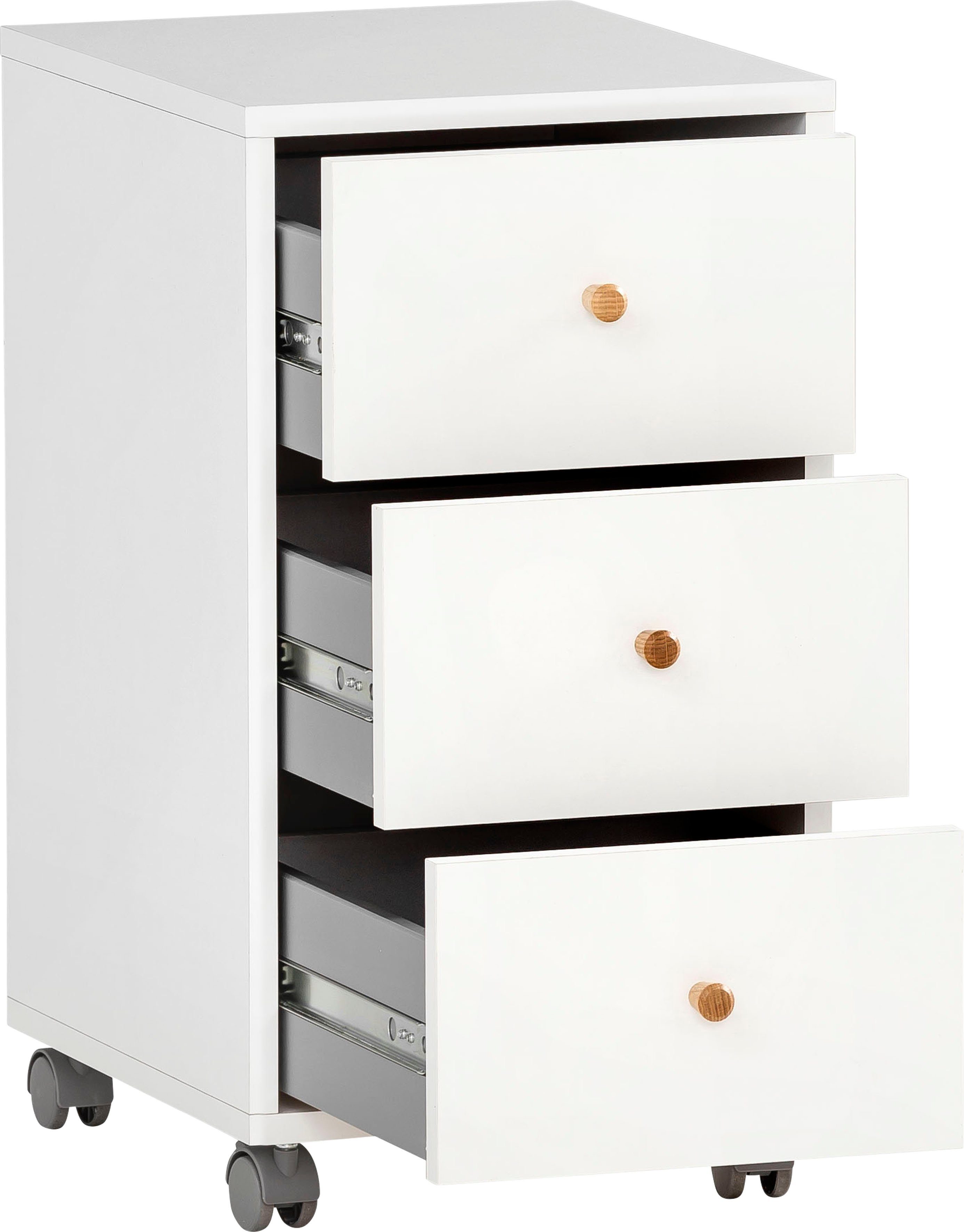 Schildmeyer Rollcontainer Serie 500, Rollen feststellbar