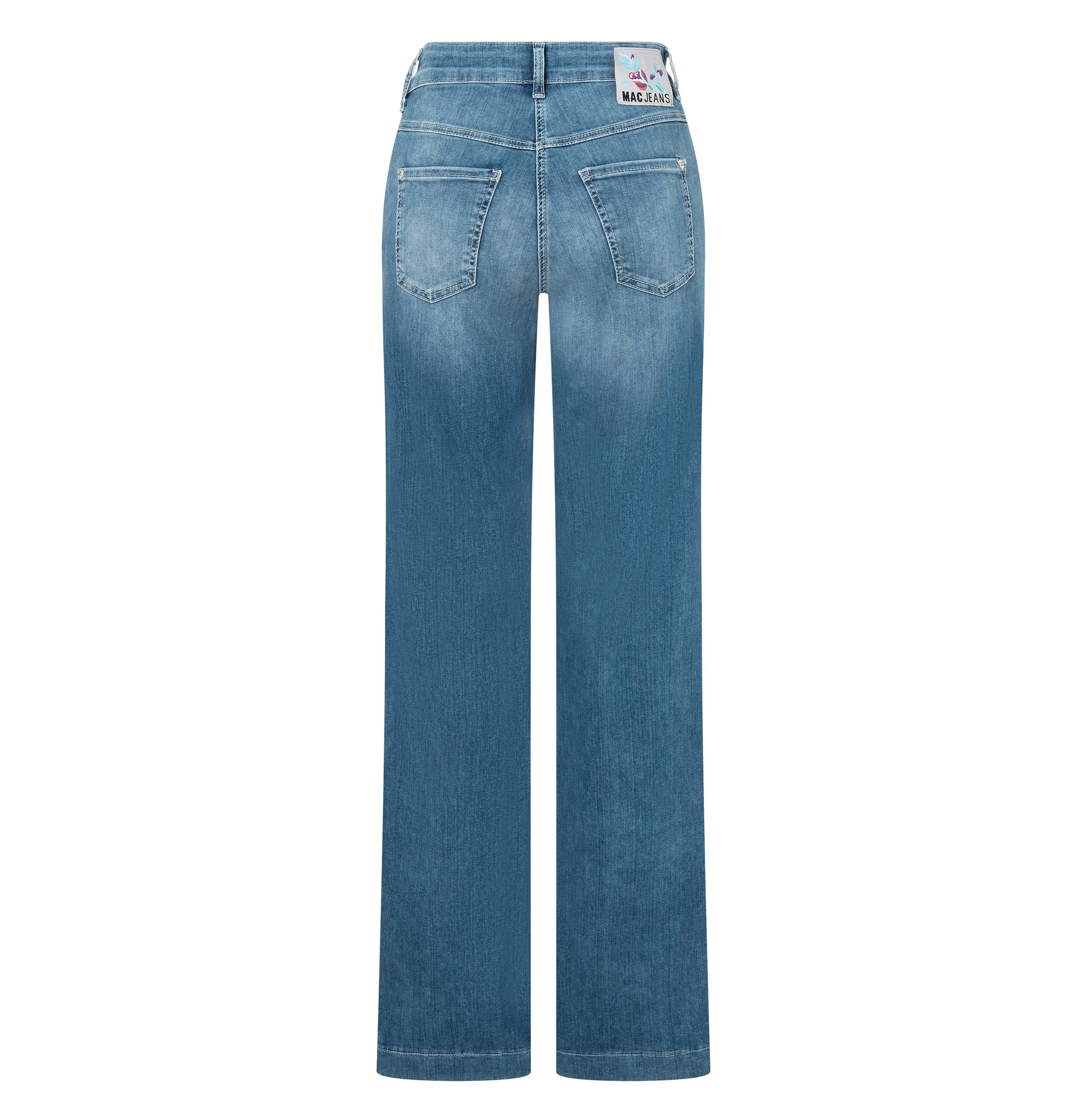 MAC Weite Jeans mit blue - DREAM Bein summermid Stretch WIDE weitem