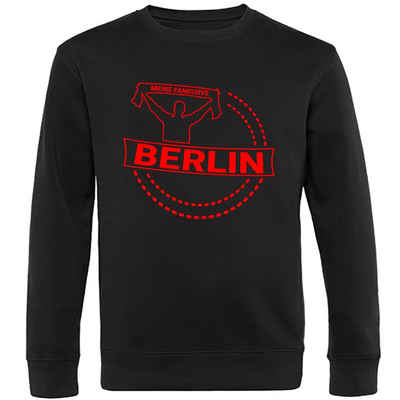 multifanshop Sweatshirt Berlin rot - Meine Fankurve - Pullover