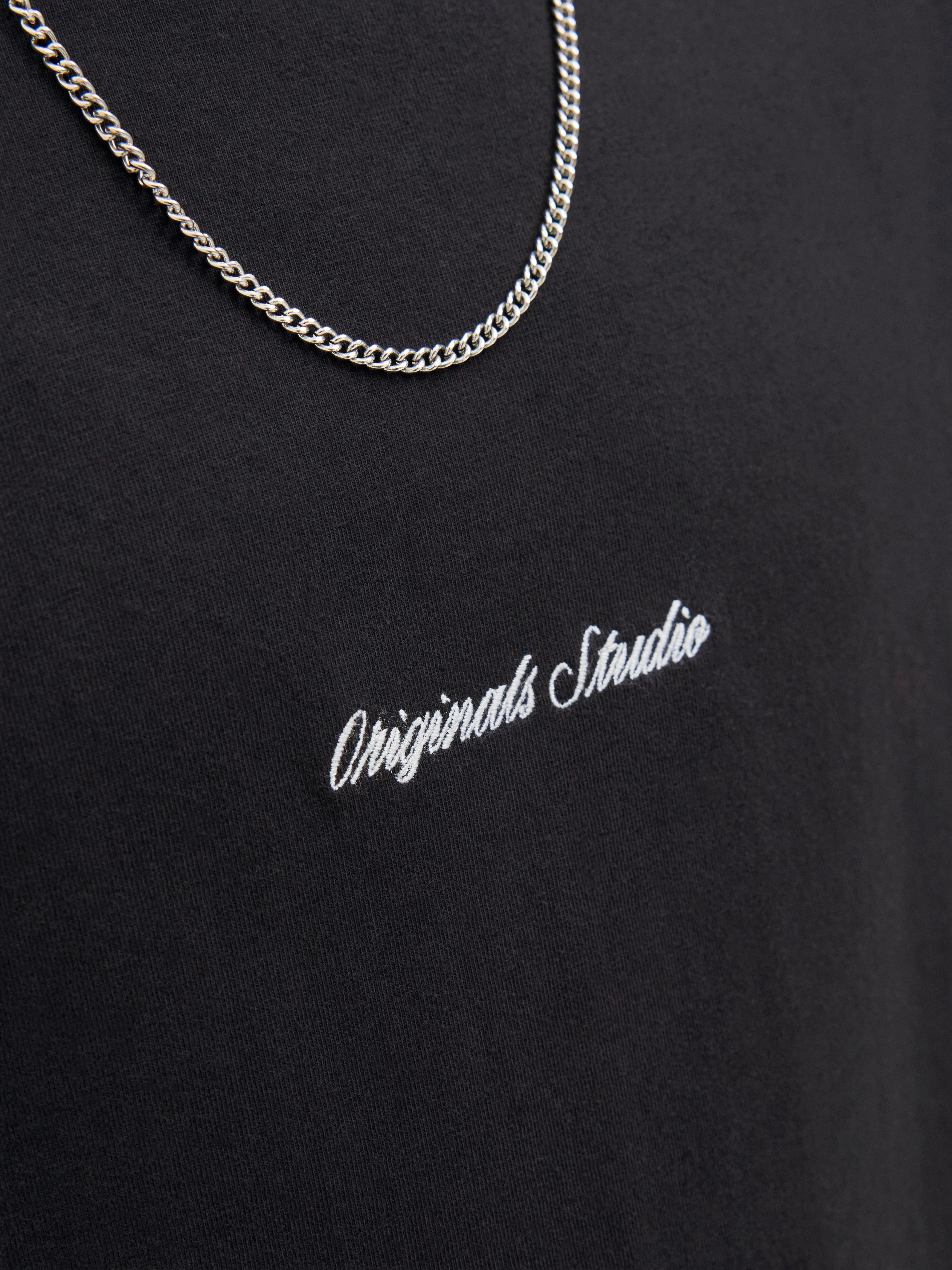 Jack & Jones Rundhalsshirt JORNORREBRO EMB TEE SS CREW NECK NOOS Baumwolle, locker geschnitten