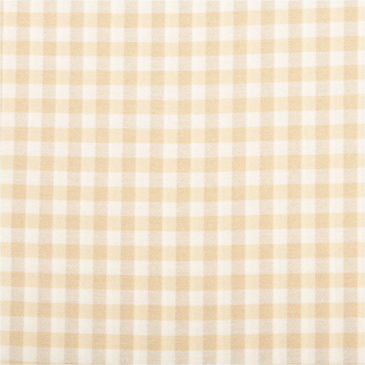 SCHÖNER LEBEN. Stoff Dekostoff Meterware Karos klein beige weiß 140cm, made in Germany