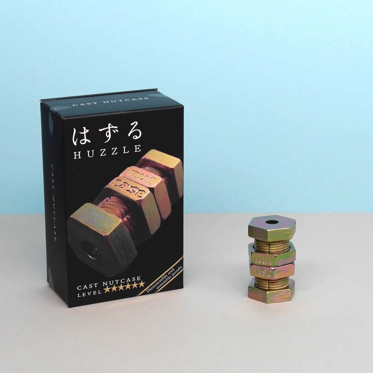 Hanayama Spiel HUZZLE CAST NUTCASE, Knobelspiel, Metallpuzzle