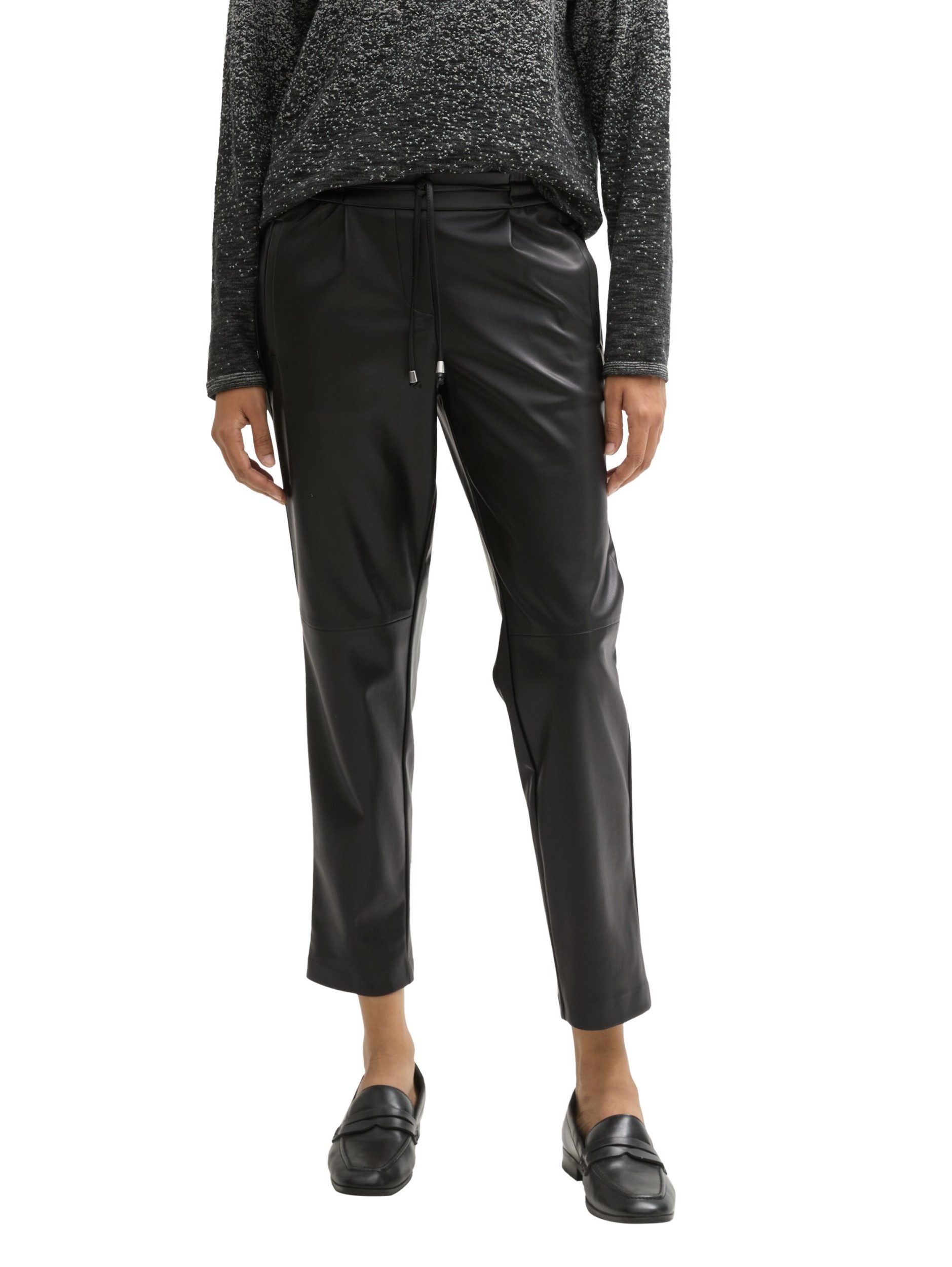 TOM TAILOR Stoffhose PU loose fit pants günstig online kaufen