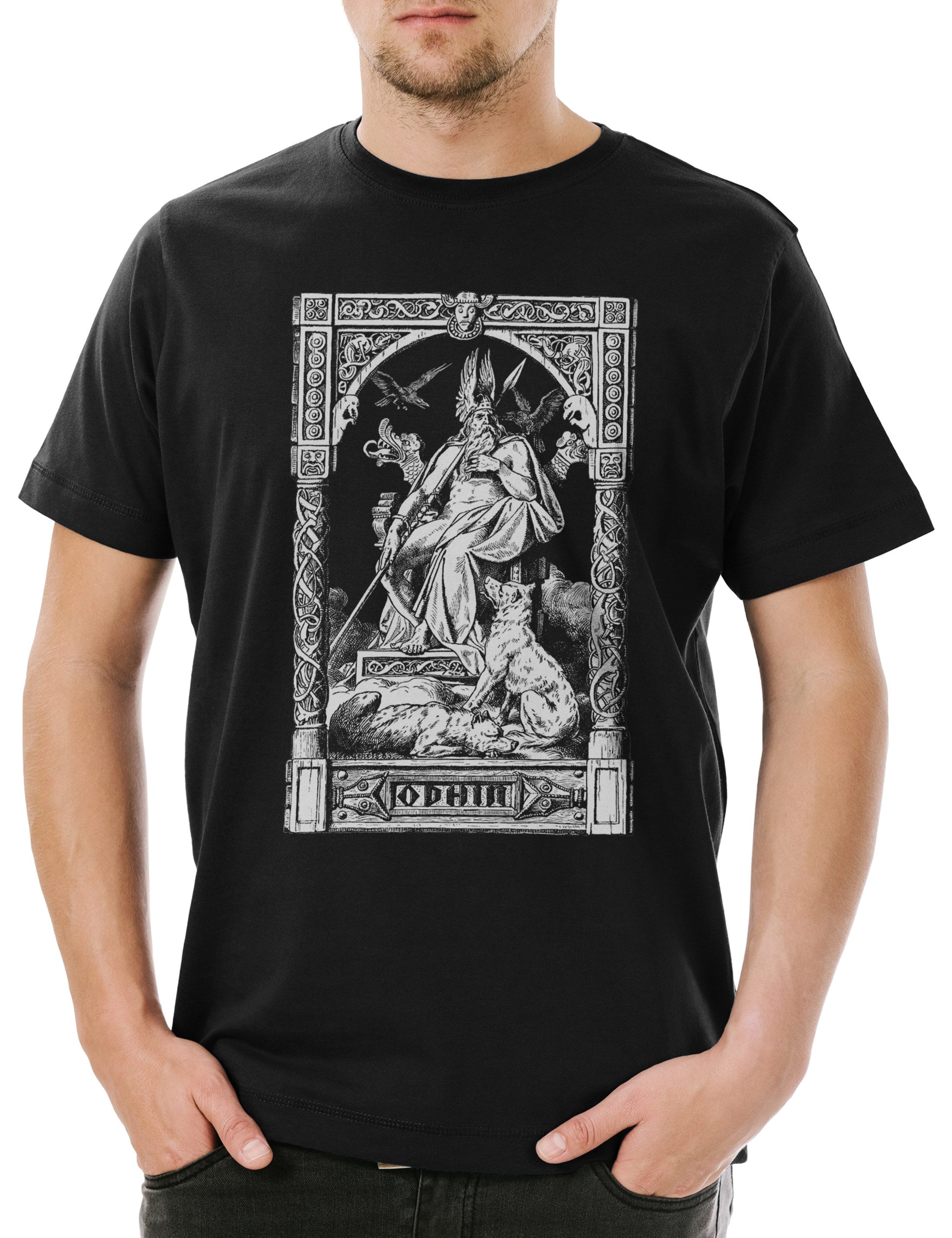Urban Backwoods Print-Shirt Odhin Viking Herren günstig online kaufen