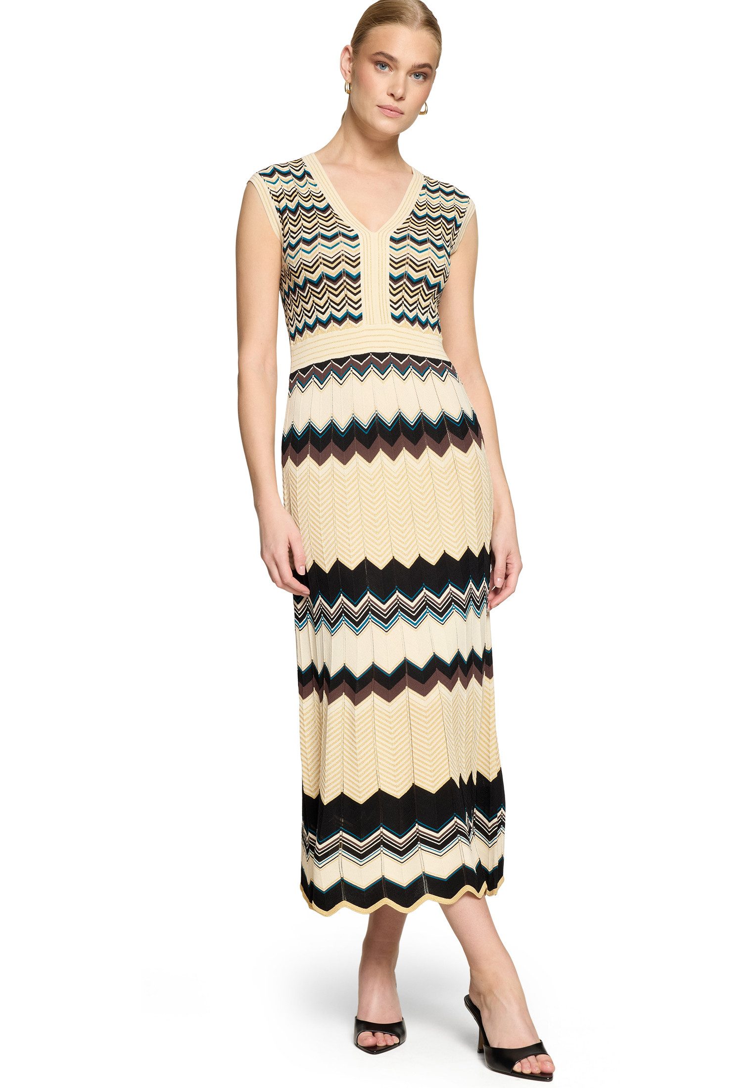 Zero Strickkleid Damen mit Lurexfaden Material
