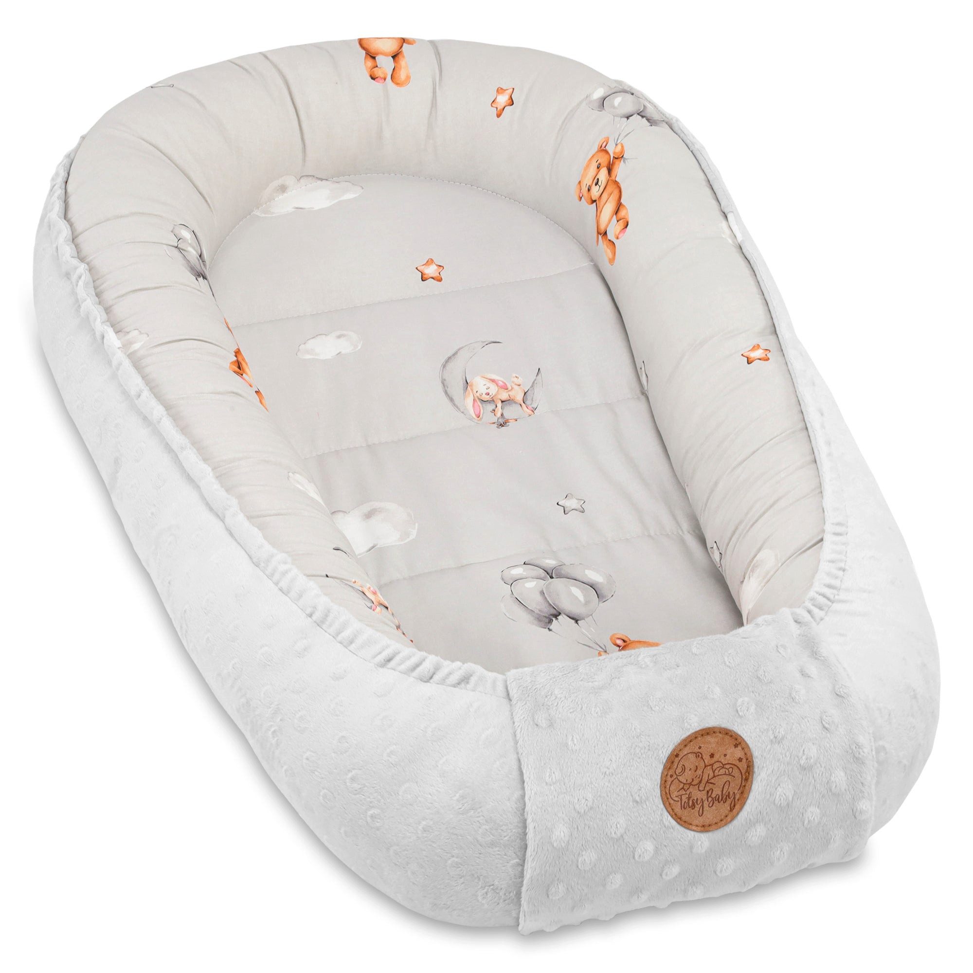 Kuschelnest Nestchen Baby 90x50 cm Winter Kokon Teddybären