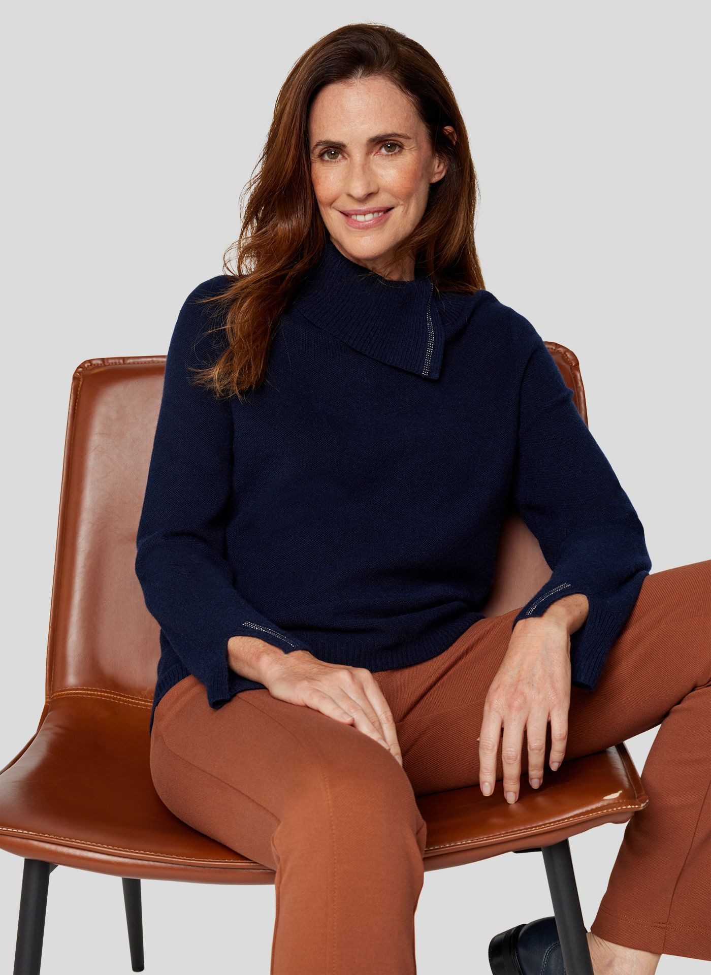 Stehkragenpullover