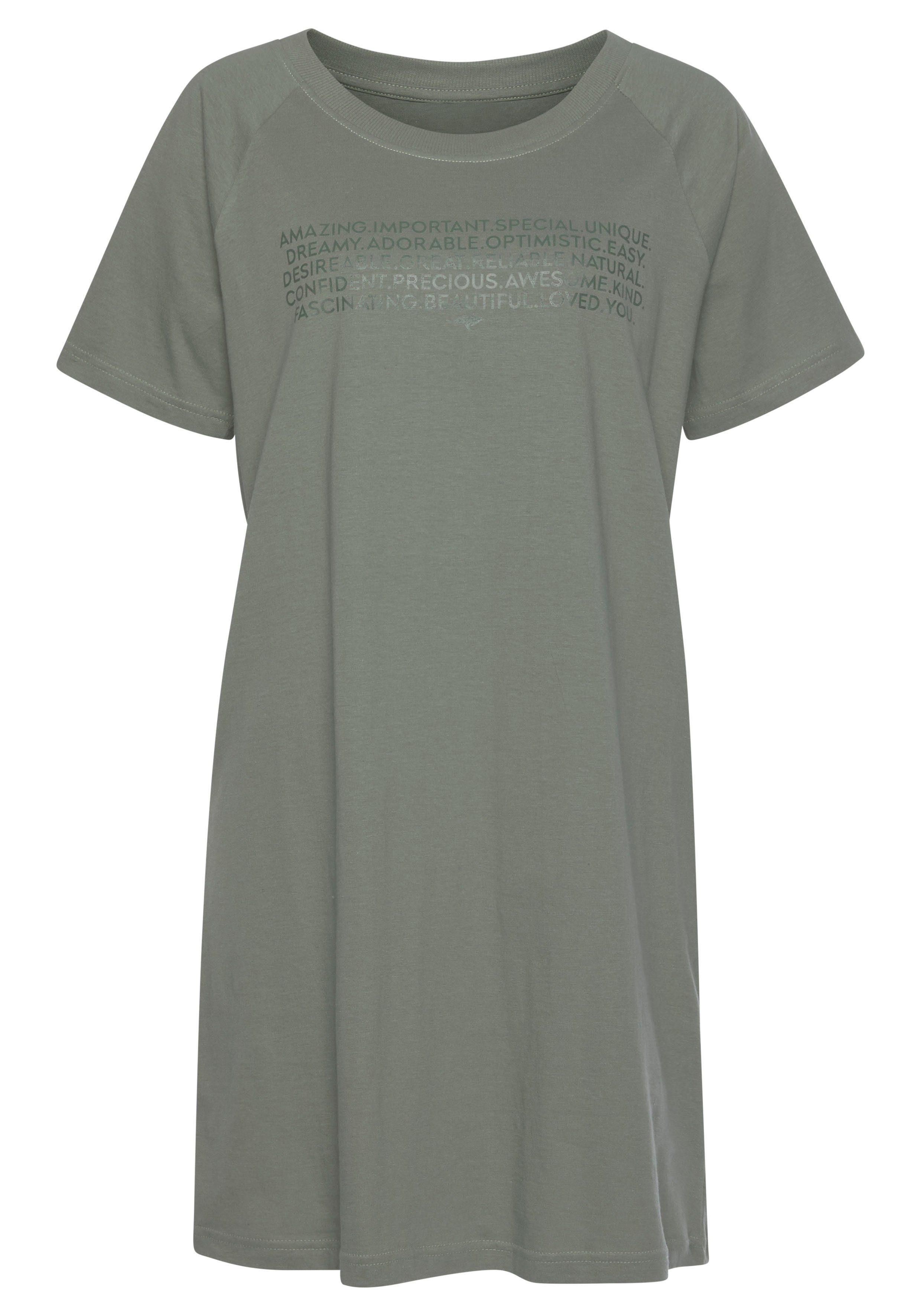 KangaROOS Bigshirt, mit Slogan-Frontdruck günstig online kaufen
