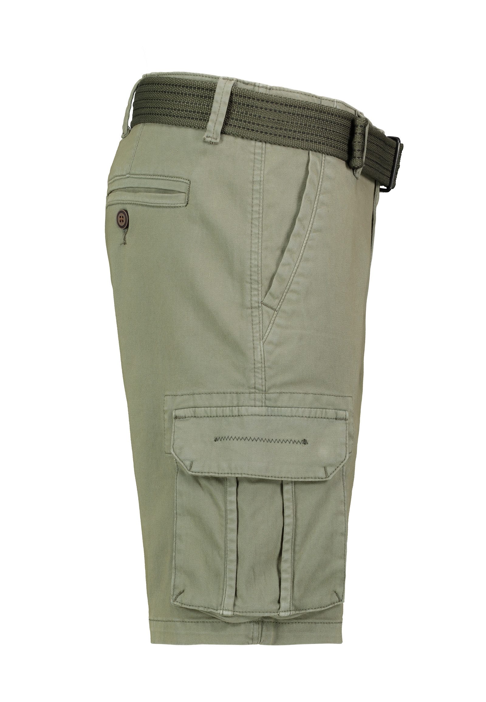 Eight2Nine Cargoshorts Kurzes Design für Herren Baumwolle Regular Fit unifarben wärmend Reißverschluss