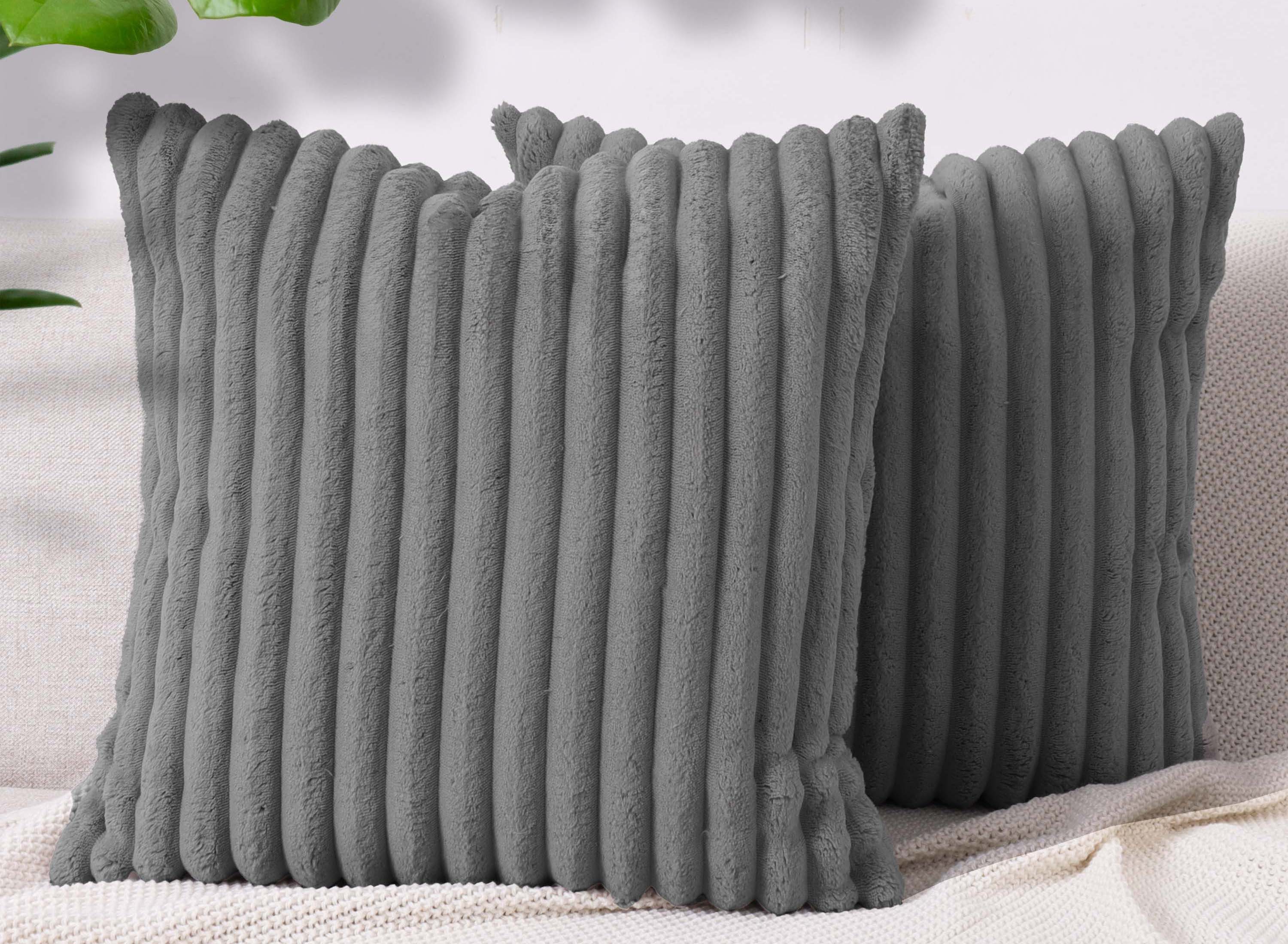 Amilian Dekokissen Sofakissen Couchkissen 2er Set Zierkissen mit Kissenfüllung, (2 Stück), 45x45 cm, Dekokissen mit Füllung und Bezug; Wohnkissen