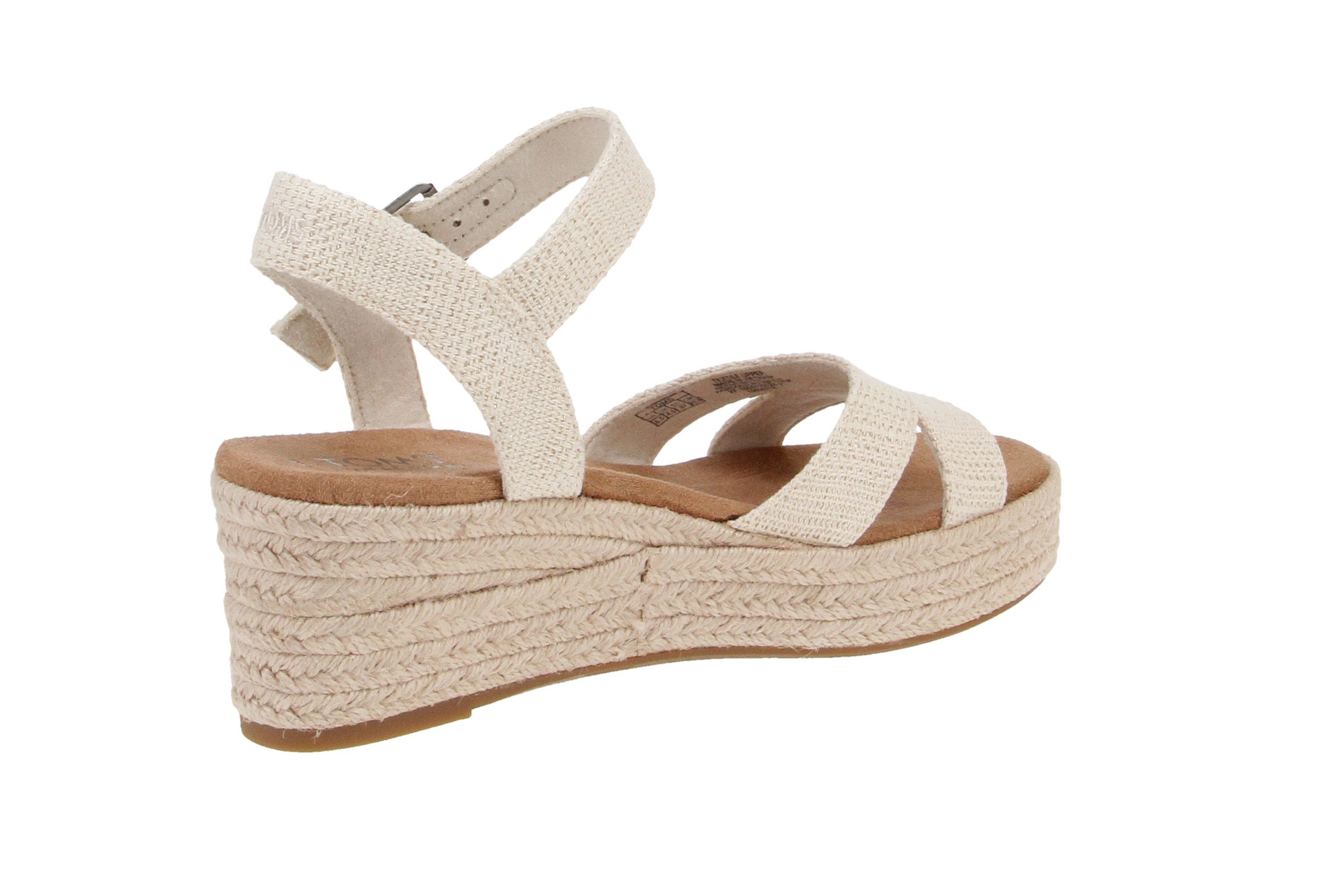 TOMS Toms 10020758 Audrey - Damen Schuhe Sandaletten - Natural Sandale