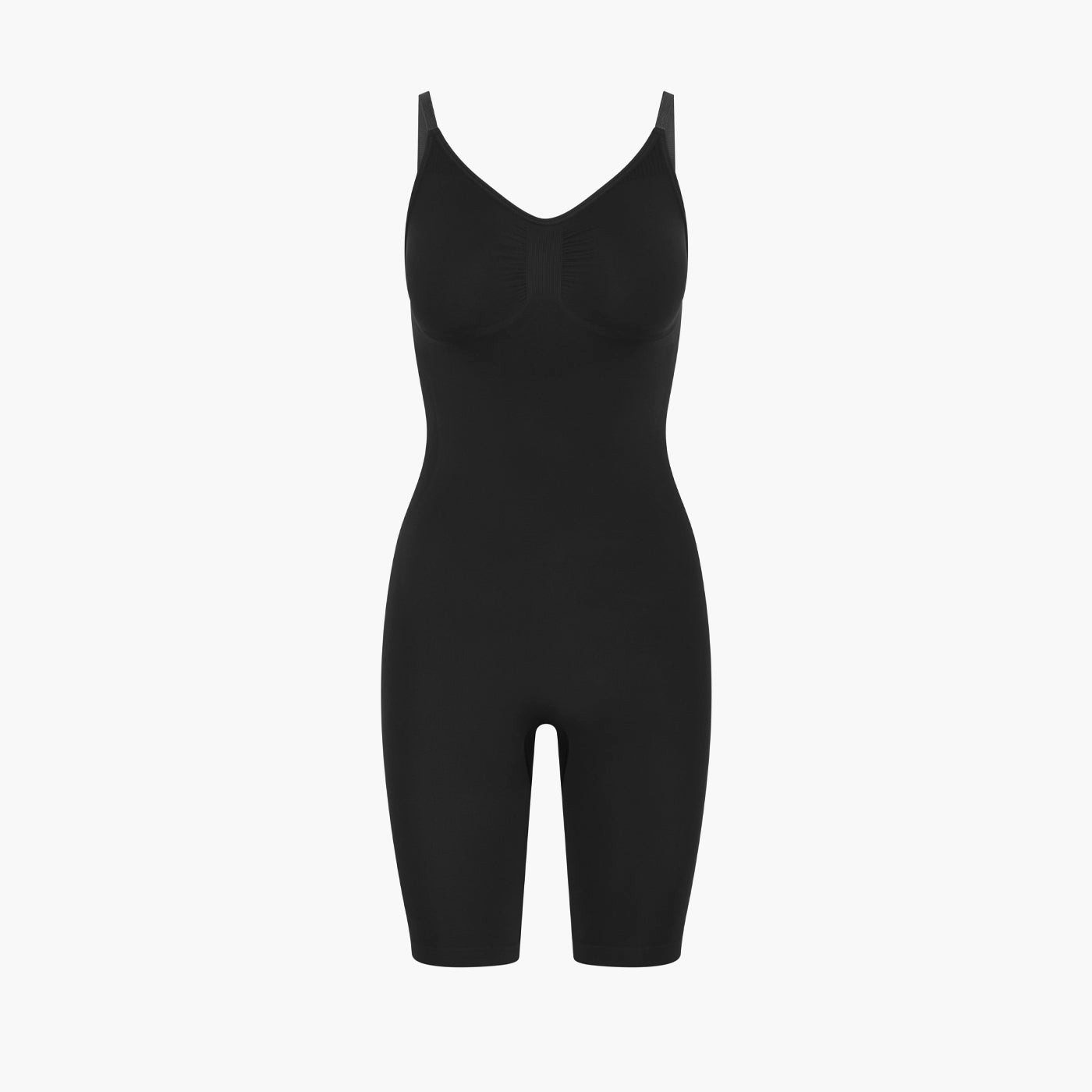 Creamy Fabrics Miederbody Bodysuit Sculpting Shapewear mit Shorts-Schwarz-X günstig online kaufen