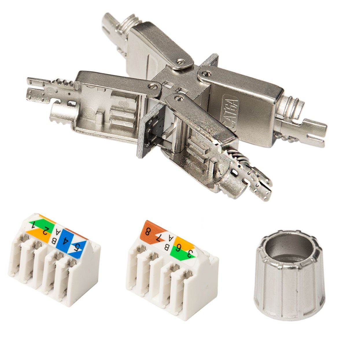 Verlängerung LAN Kabel für CAT RJ45 Ethernet Netzwerkstecker Computer-Kabel