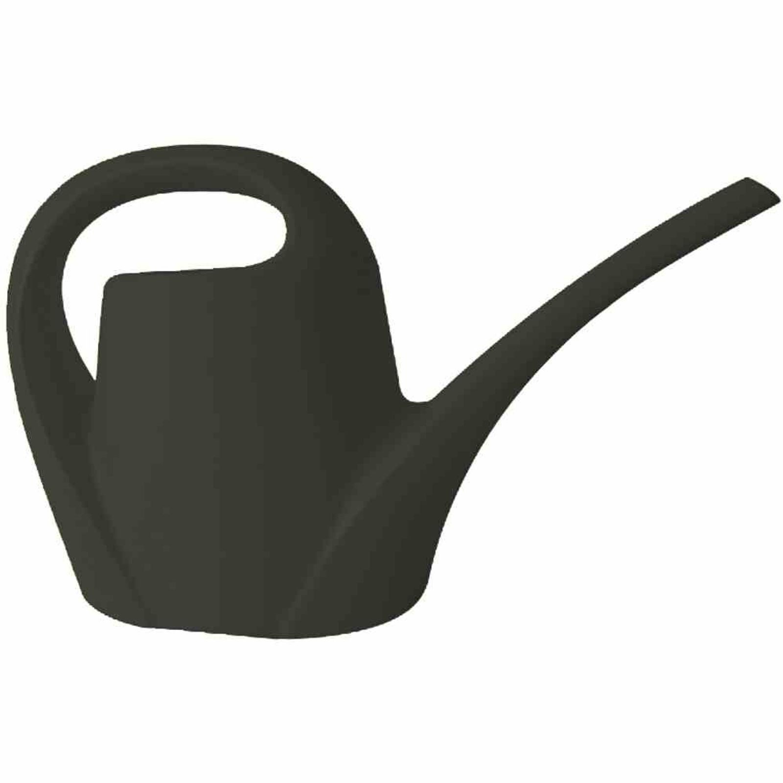 GARDAMO Gießkanne Gießkanne 1,5 l anthrazit – Kunststoff, lange Gießtülle, handlich