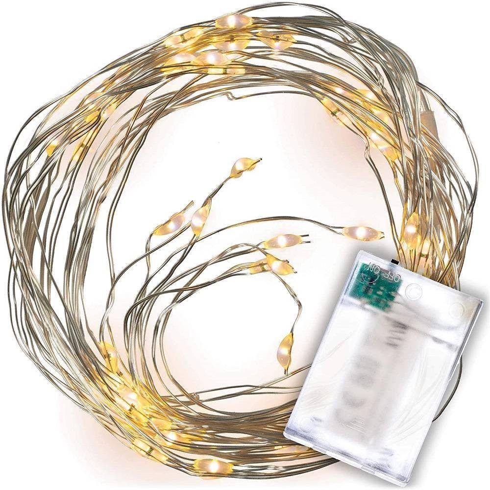 LED-Lichterkette BI11024 LED Lichterregen 64er silberne warmweiß