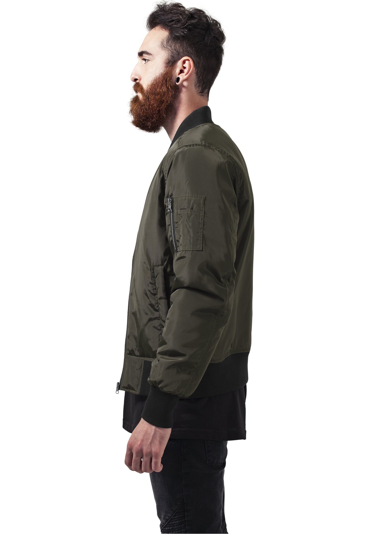 Jacket darkolive/black 2-Tone Bomber (1-St) CLASSICS URBAN Outdoorjacke