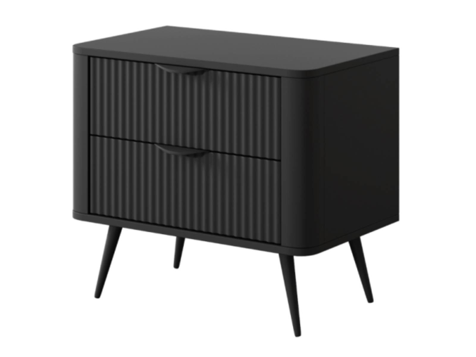 yourhouse24 Nachttisch mit Schublade LANTE 2S beige/gold, schwarz