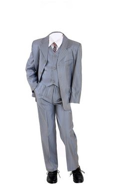 Family Trends Anzug Kombination Set 5 Teilig Sakko Hemd Krawatte Weste Hose