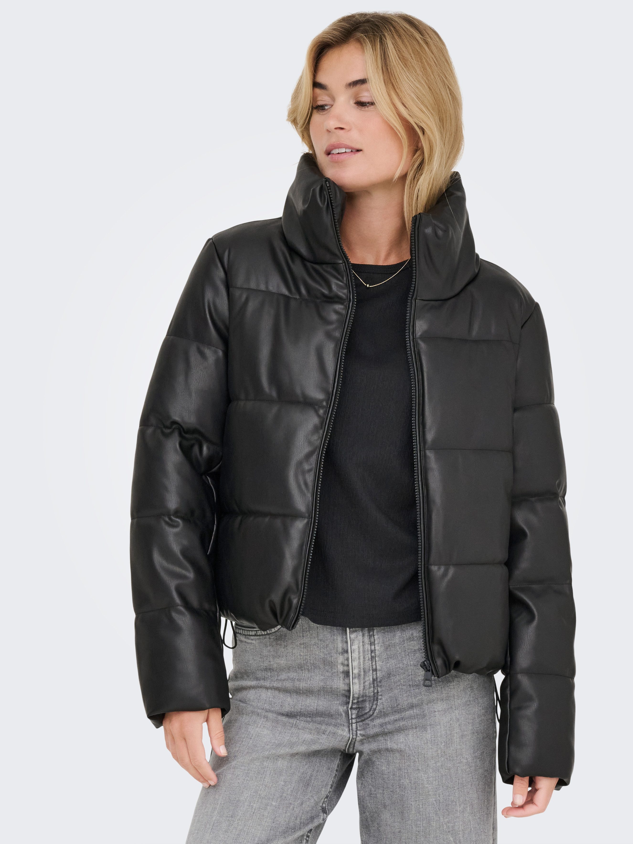 ONLY Steppjacke ONLELSIE FAUX LEATHER PUFFER günstig online kaufen