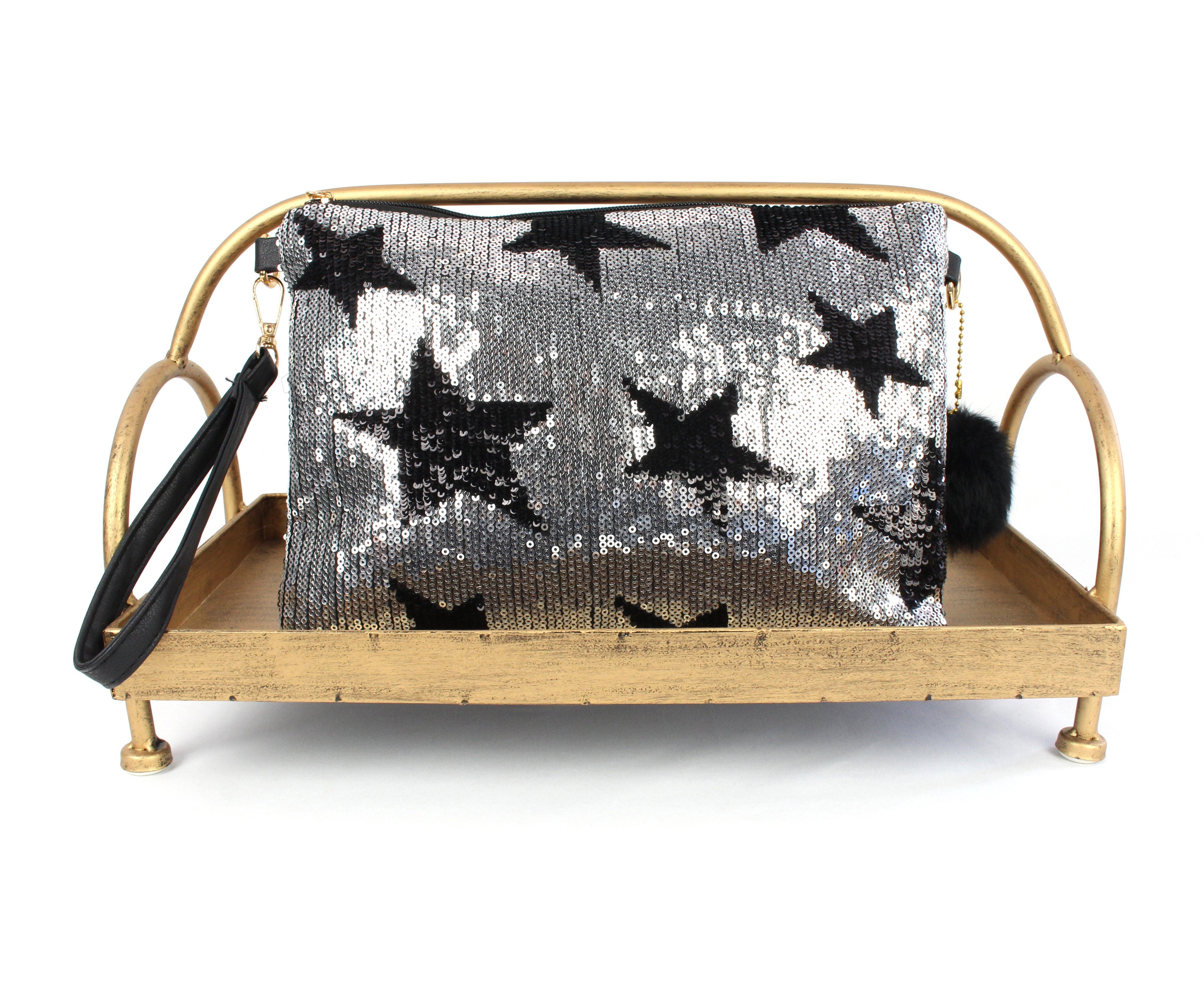 ZEBRO Clutch Pailletten-Clutch günstig online kaufen