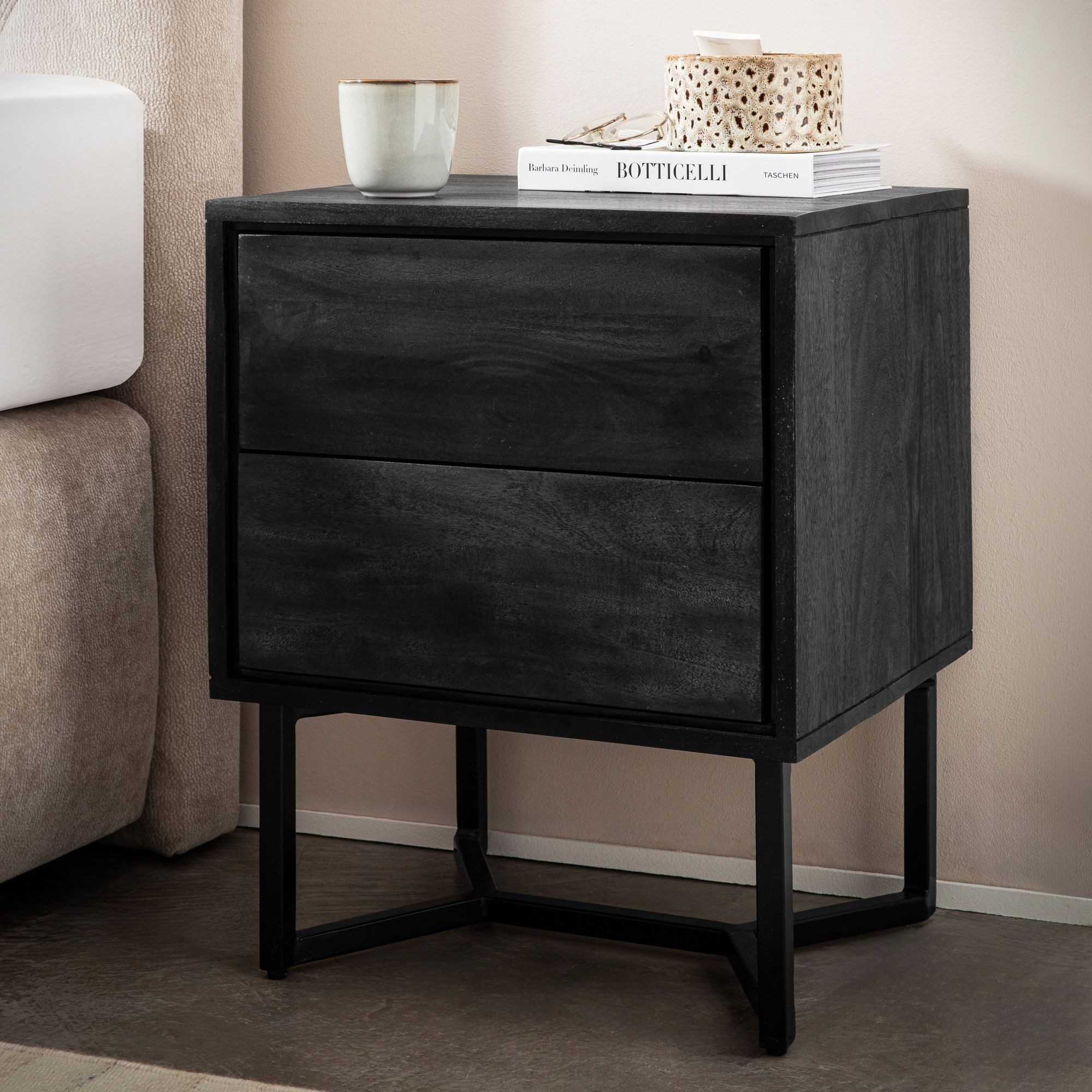 FINEBUY Nachttisch FB60579 (Nachtkonsole Modern, Nachtkästchen günstig online kaufen