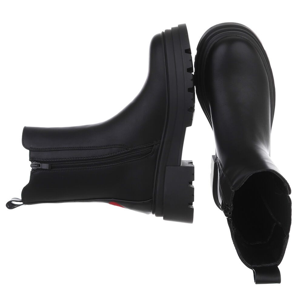 Ital-Design Modische schwarze Stiefeletten mit robustem günstig online kaufen