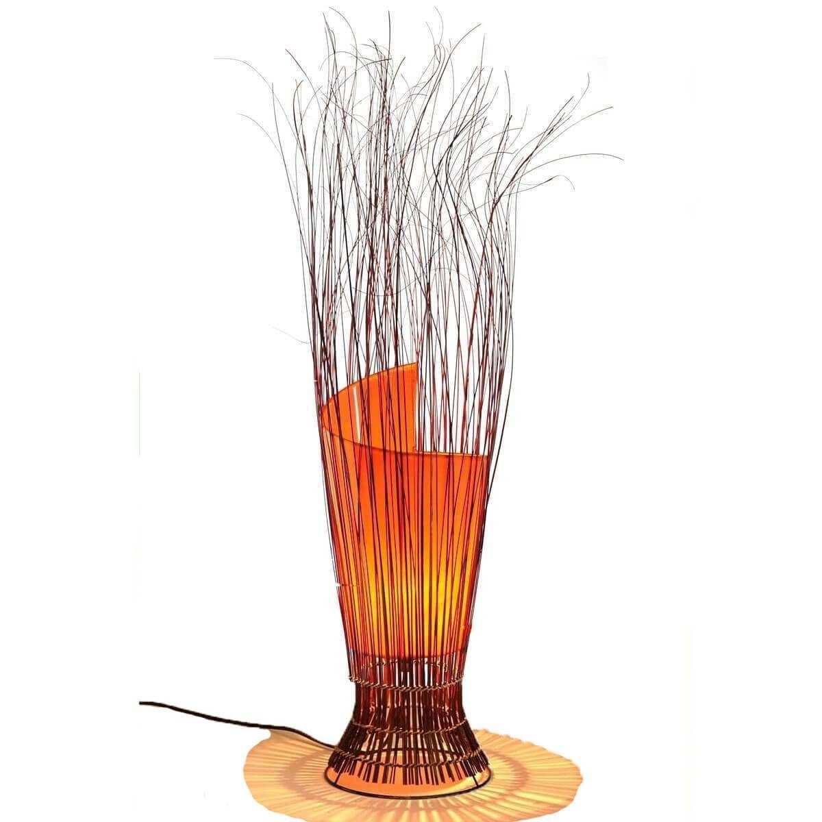 Warmweiß, Orange SIMANDRA Leuchtmittel, Zweige im 80 ohne Ambilight, Bali-Design Stimmungsleuchte Stehlampe cm,