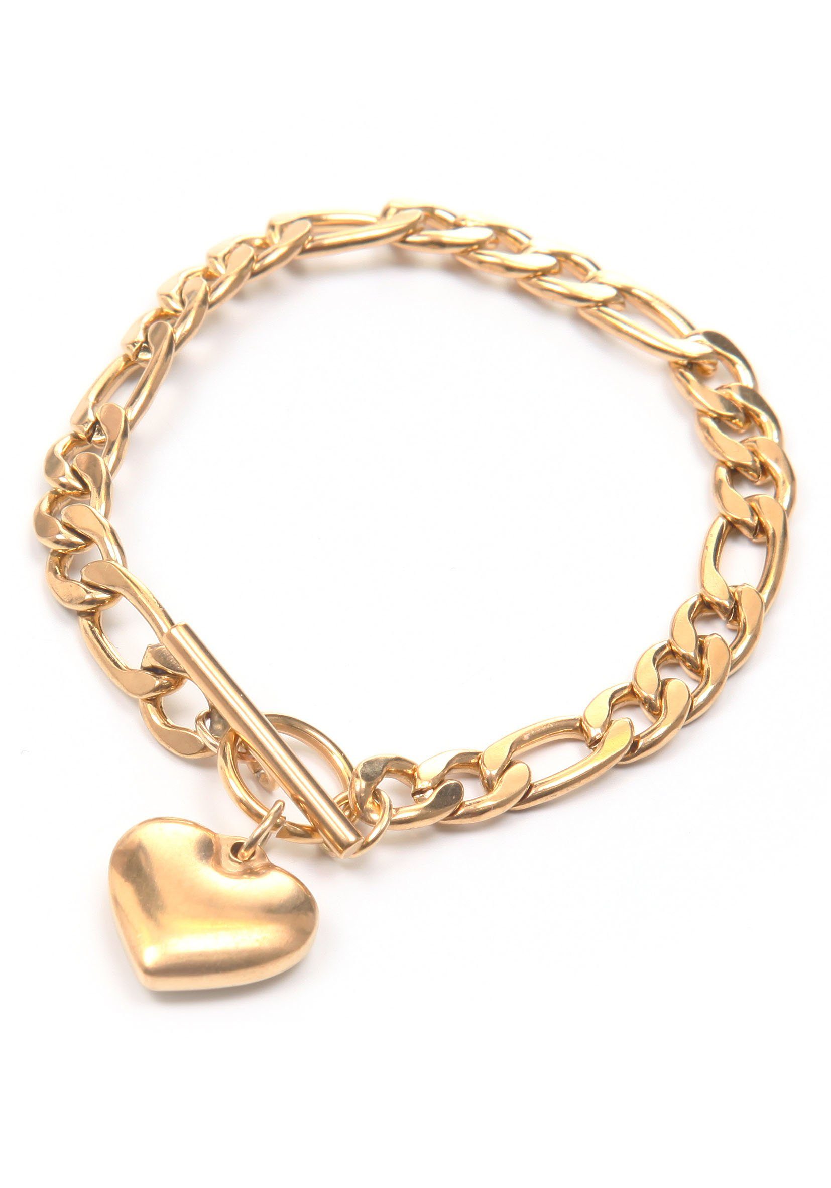 Firetti Armband Herz, vergoldet, lieblich