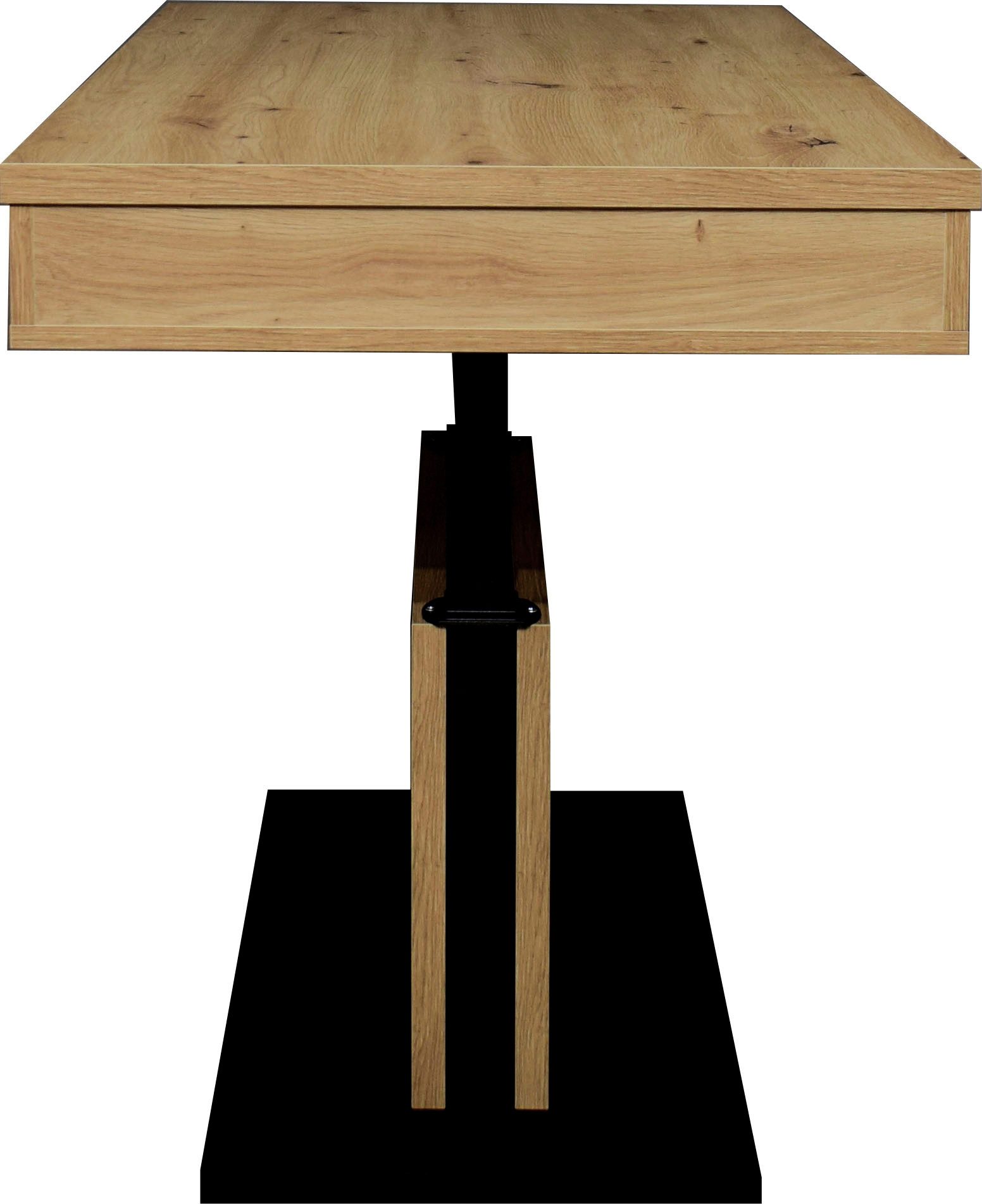 Mäusbacher Couchtisch Lift Couchtisch, höhenverstellbar von 49-68 cm, Breite 120 cm, Metallgestell