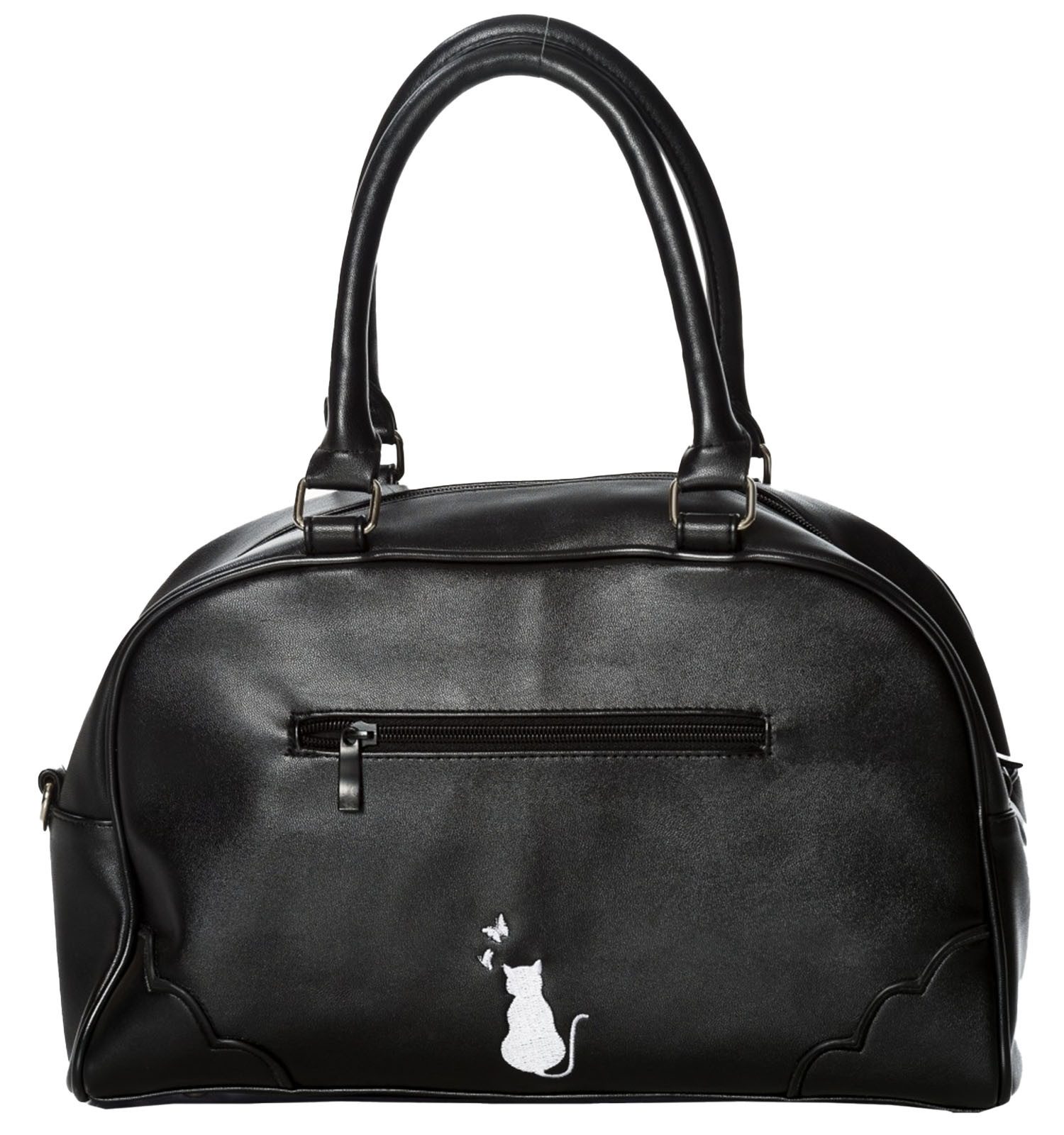 Banned Schultertasche Meow Bag, Katze Stickerei Verstellbarer Schultergurt
