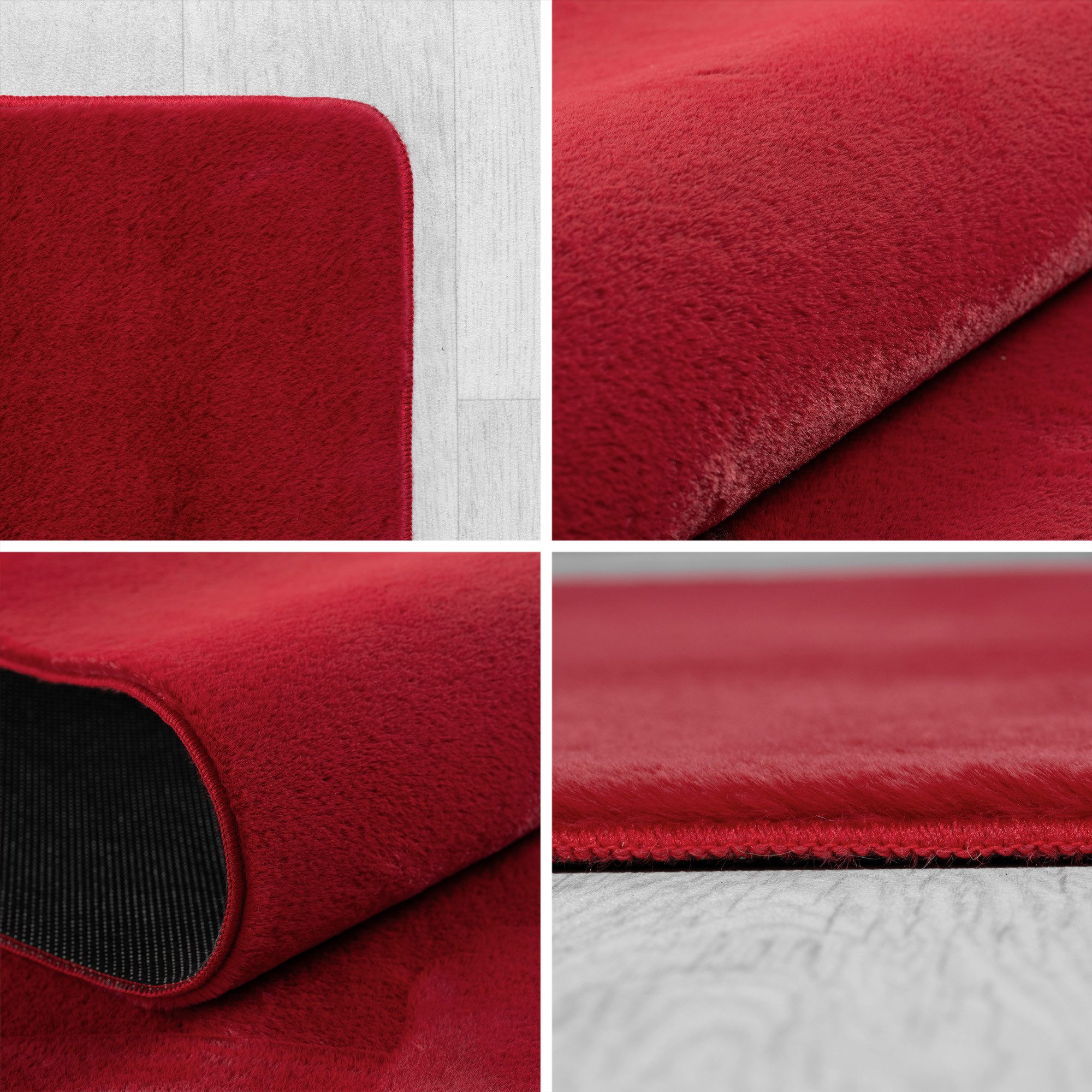 Carpettex Veloursteppich Unicolor - Einfarbig, Rund, Höhe: 11 mm, Perfekt geeignet für Wohnzimmer, Schlafzimmer,Küche,Kinderzimmer