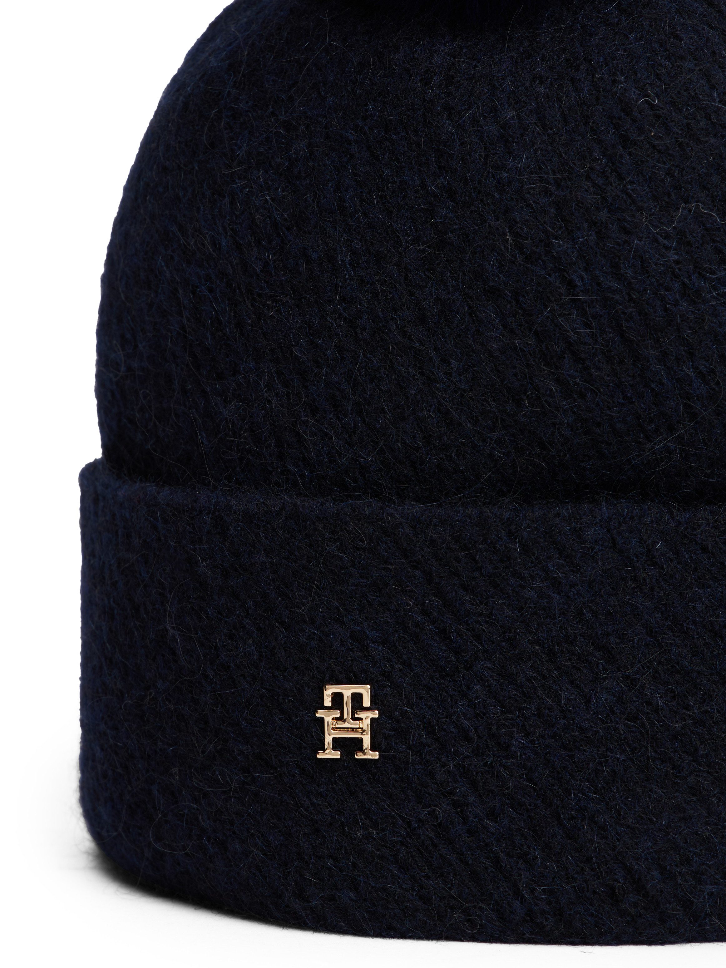 Tommy Hilfiger Bommelmütze POM POM BEANIE Regular fit mit Bommel